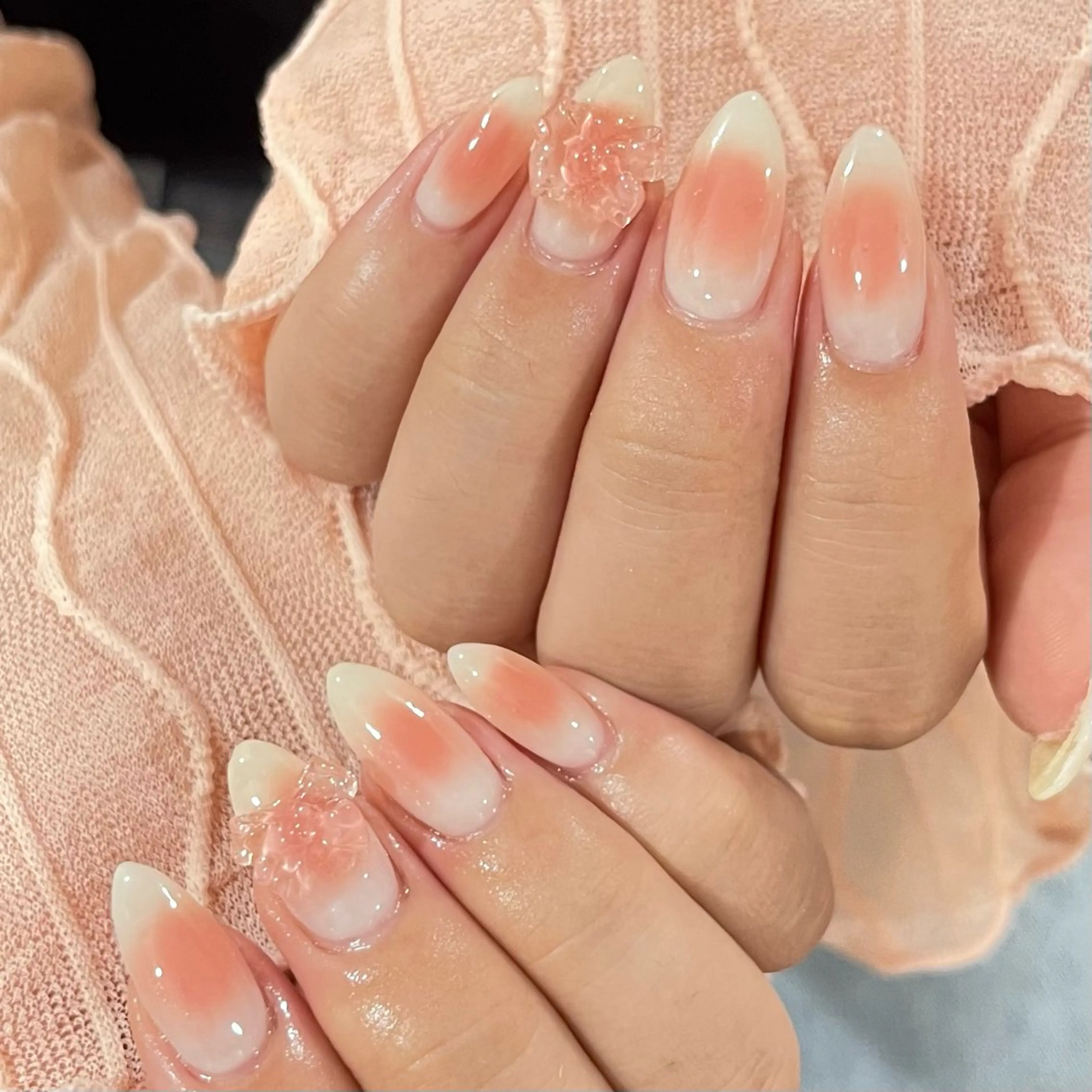 ネイル 韓国ネイル ワンホンネイル Kawaii _Nailのネイルデザイン