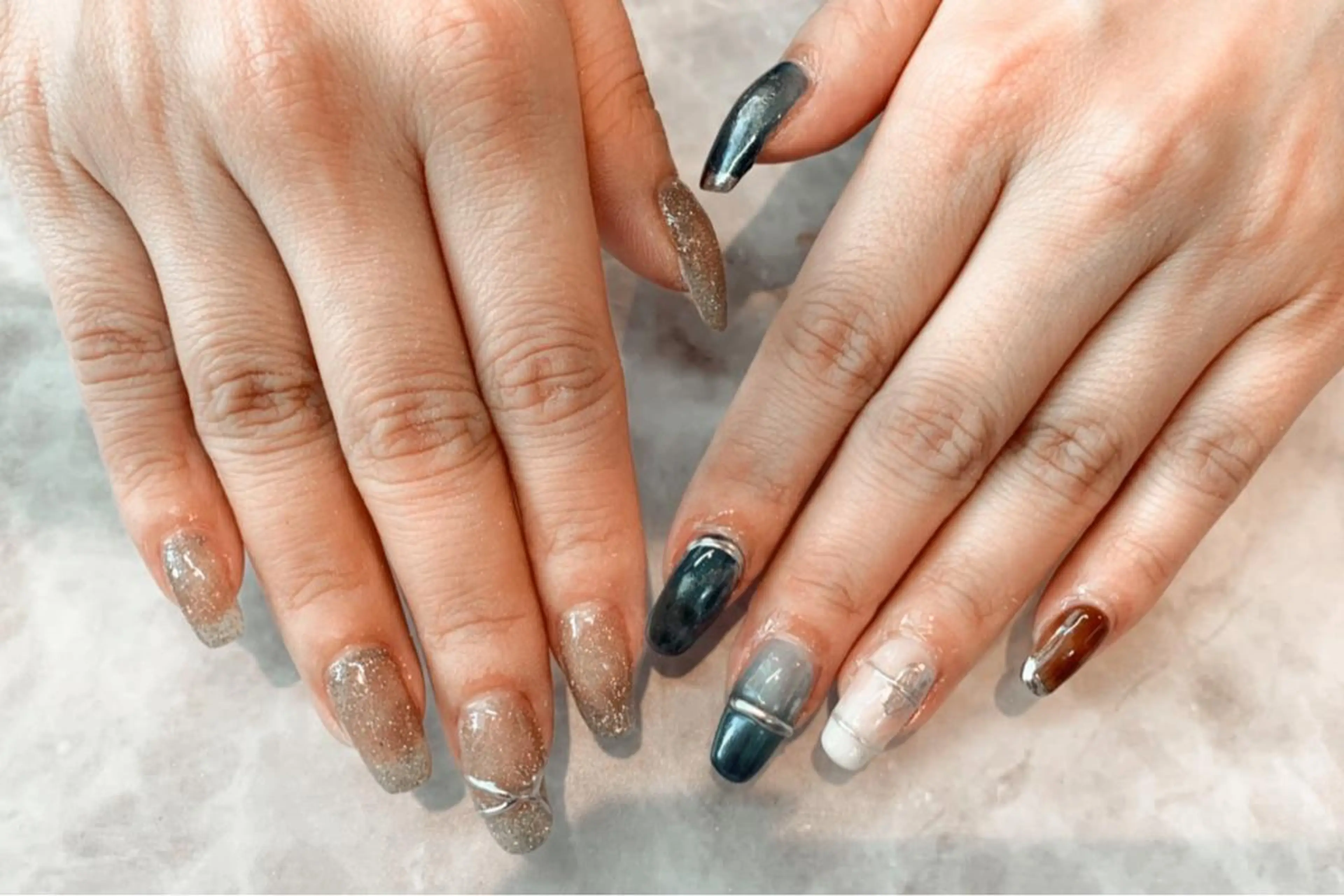 ネイル ハンドネイル 長谷川 奈緒美のネイルデザイン