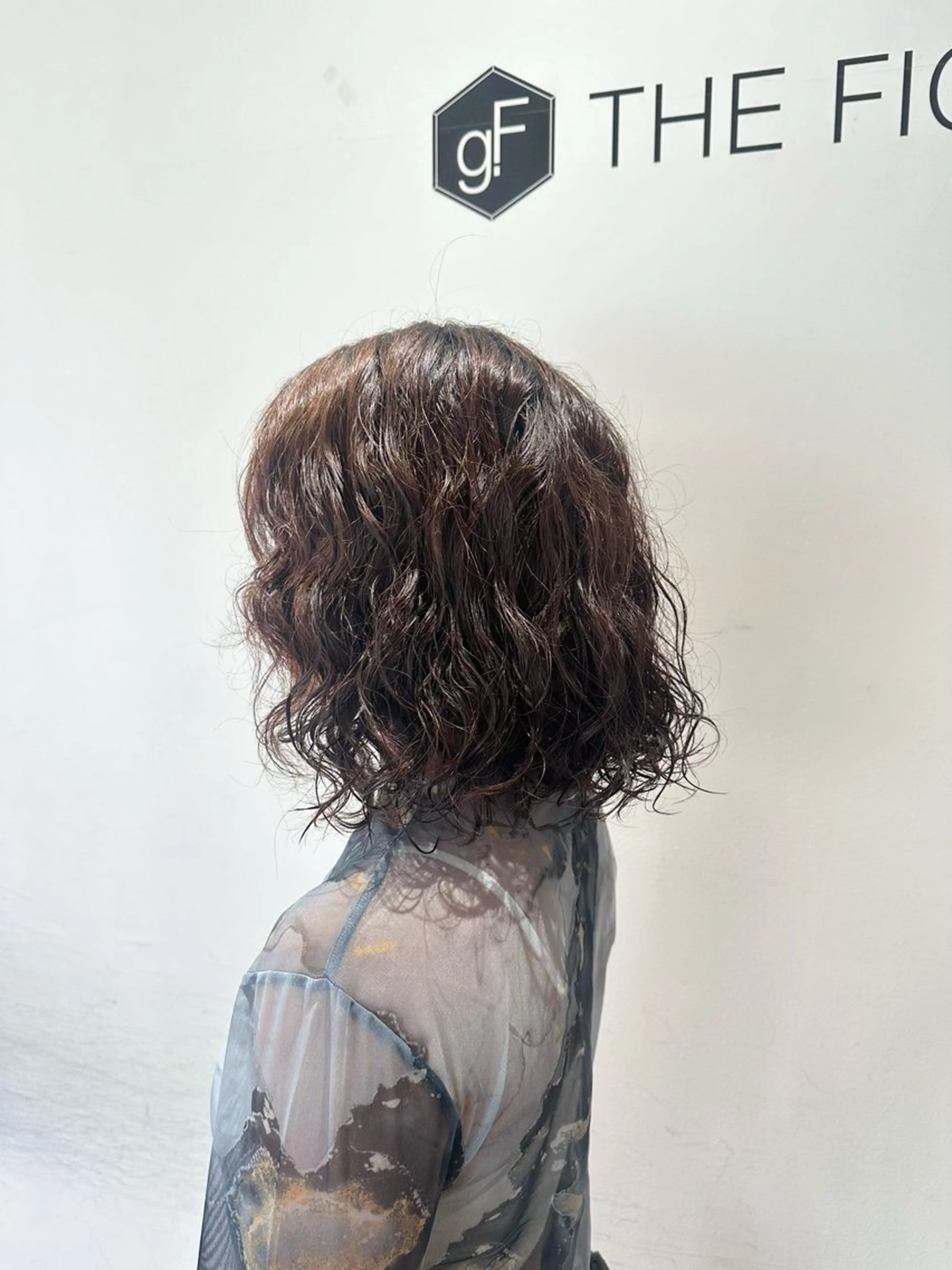 ミディアム パーマ カット パーマ いまじゅく あおいのヘアスタイル