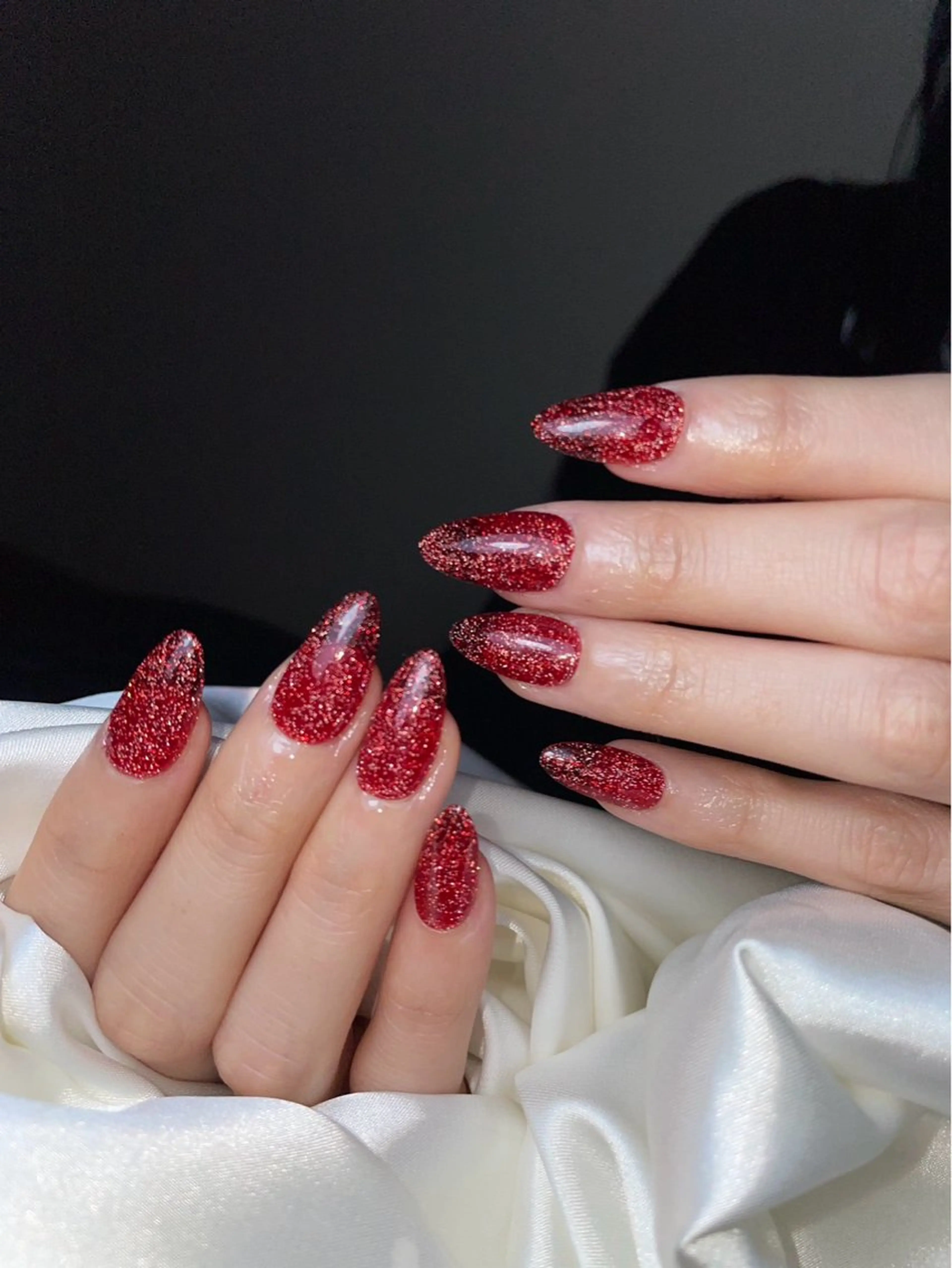 ネイル ブラウン チークネイル 桜ネイル 長さ出し フットネイル ハンドネイル XIINH NAIL SALONのネイルデザイン