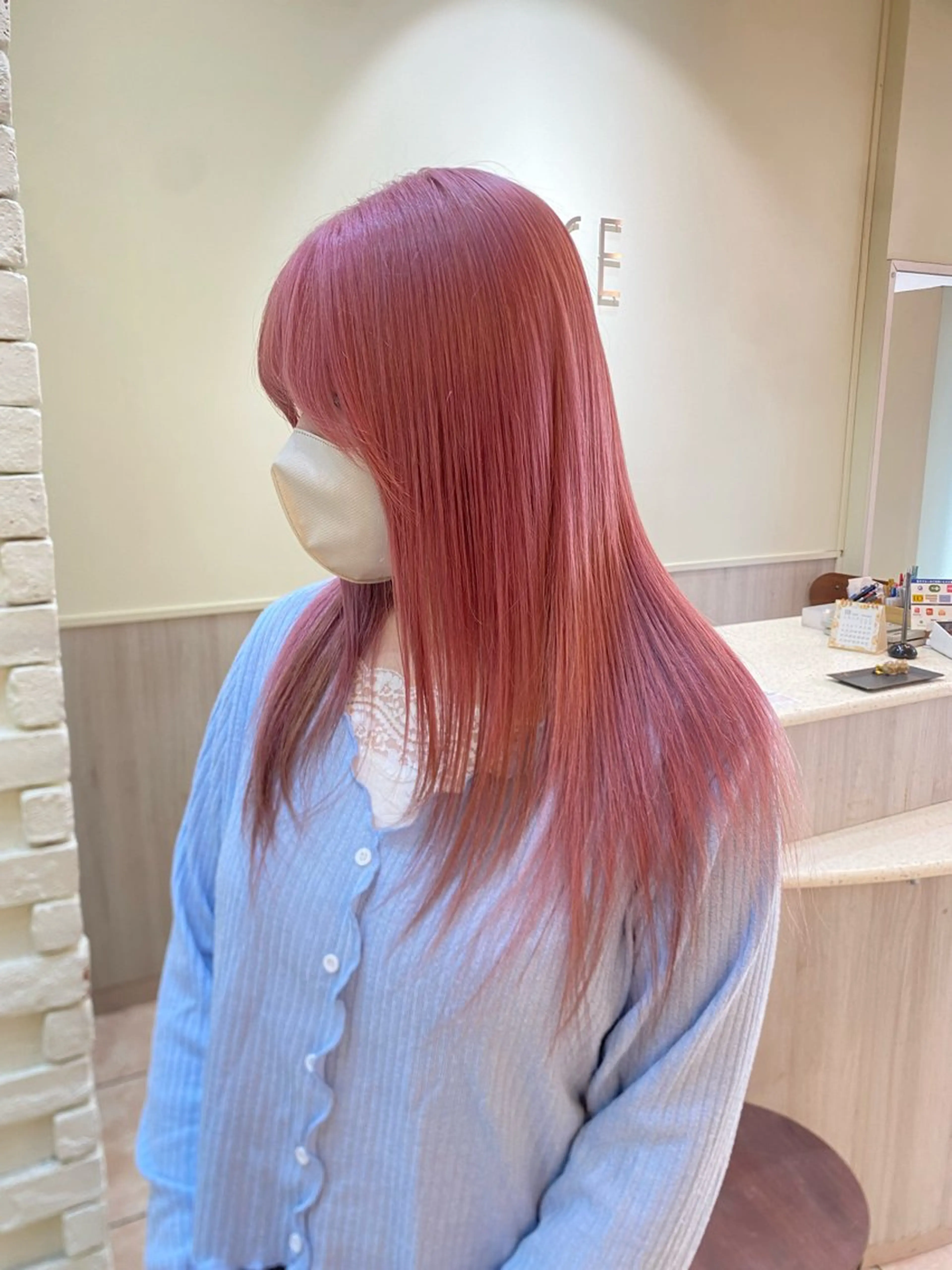 カラー ラベンダーカラー ピンクカラー ピンクラベンダー ayano/浦安 /デザインカラーのヘアスタイル