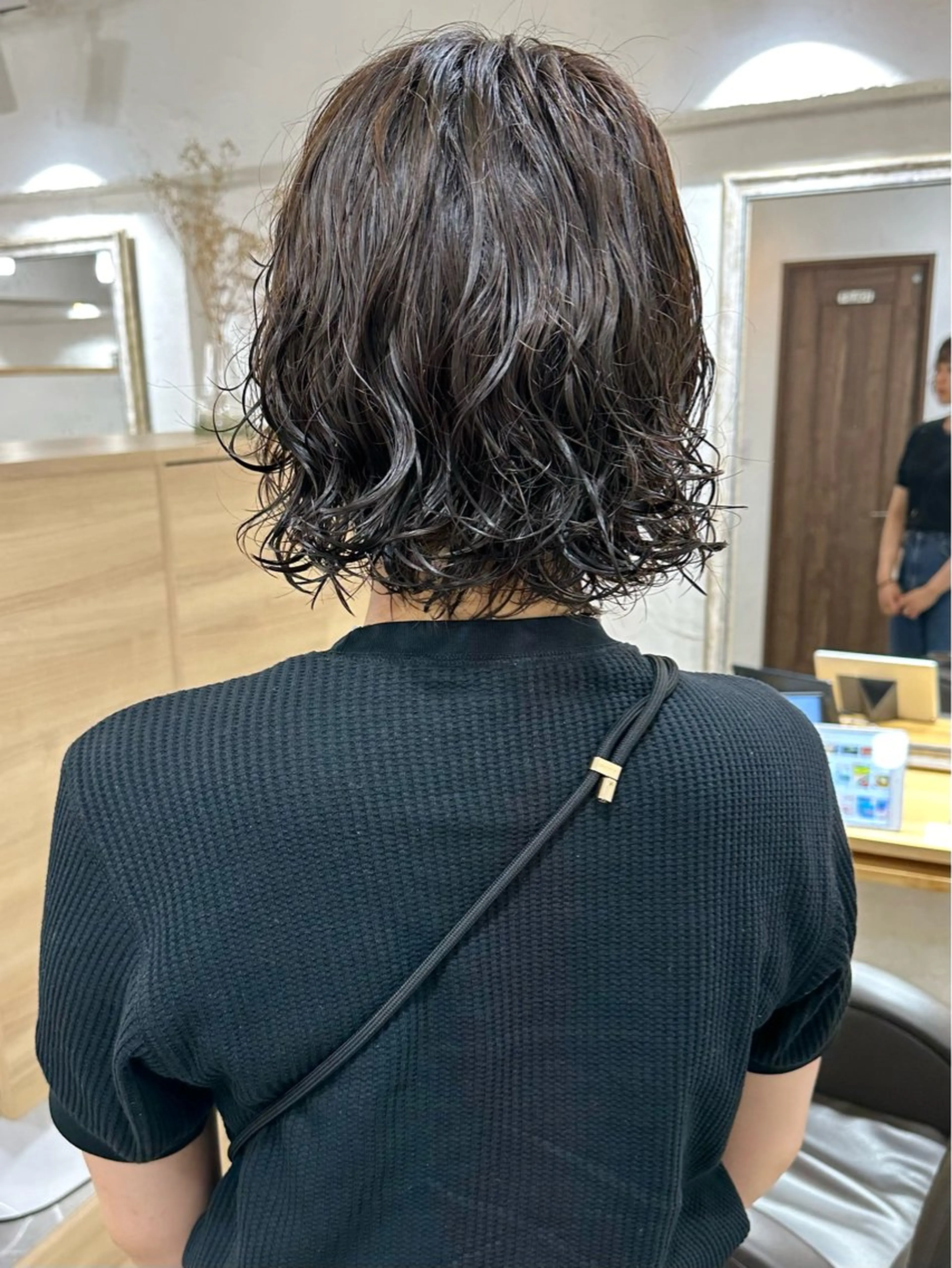 ショート パーマ 銀座No.1髪質改善 縮毛矯正/本木のヘアスタイル