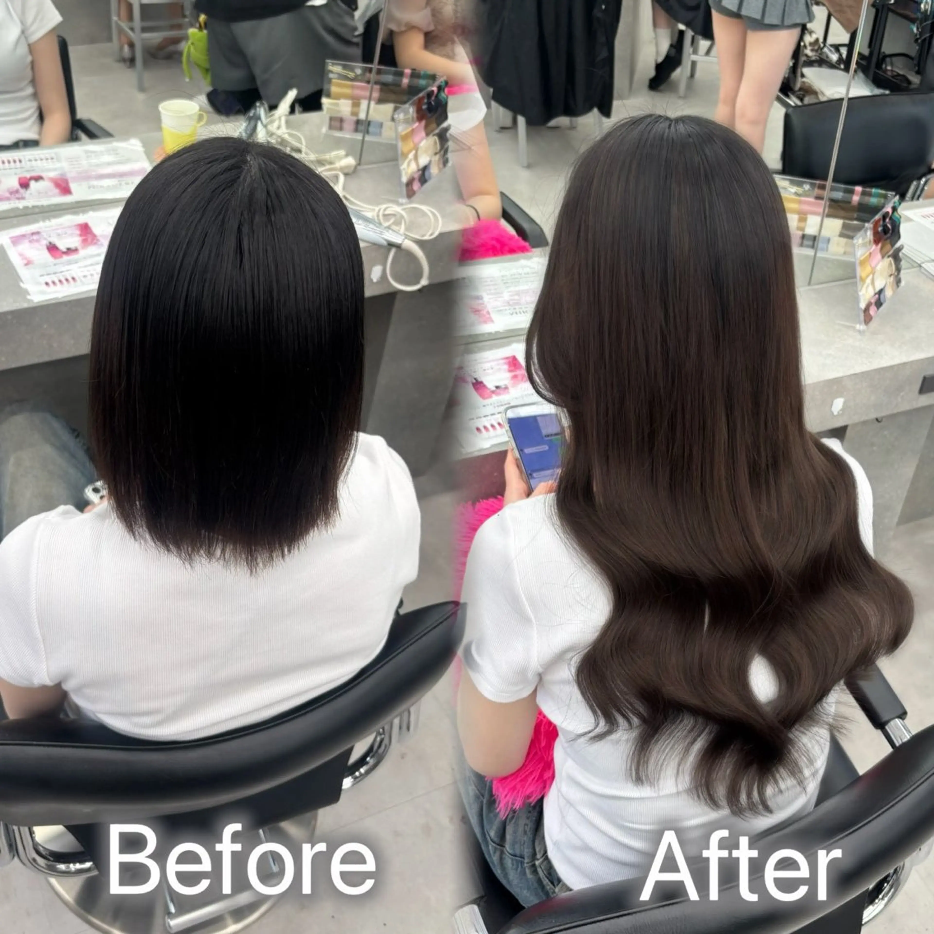 ロング ボブ エクステ ロング エクステ エクステ🫧アレンジ ￤横浜  ももはのヘアスタイル