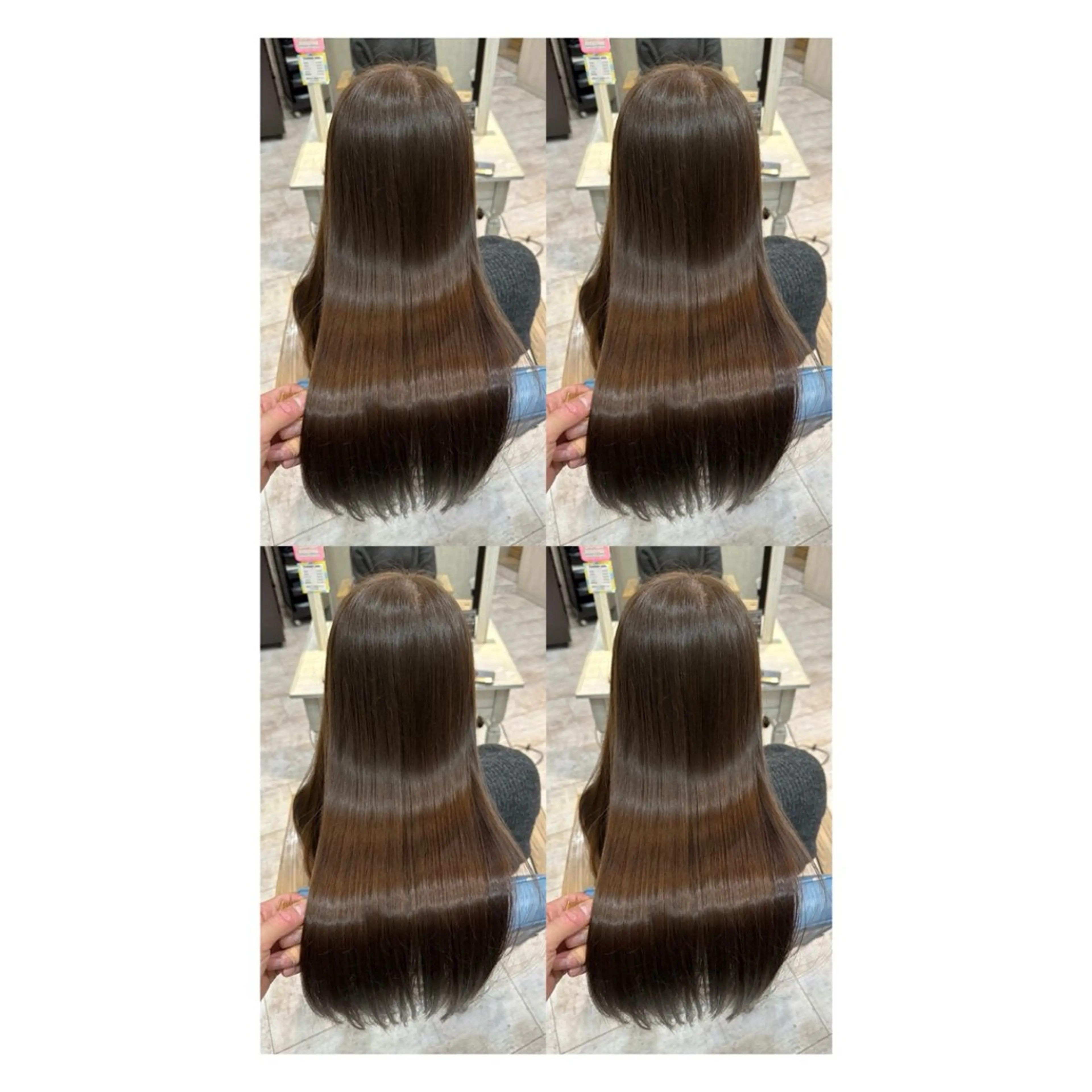 ロング カラー 透明感カラー 髪質改善 縮毛矯正 トリートメント カット ヘアカラー トリートメント 店長✨レイヤー✖️ 髪質改善✖️韓国ヘアのヘアスタイル