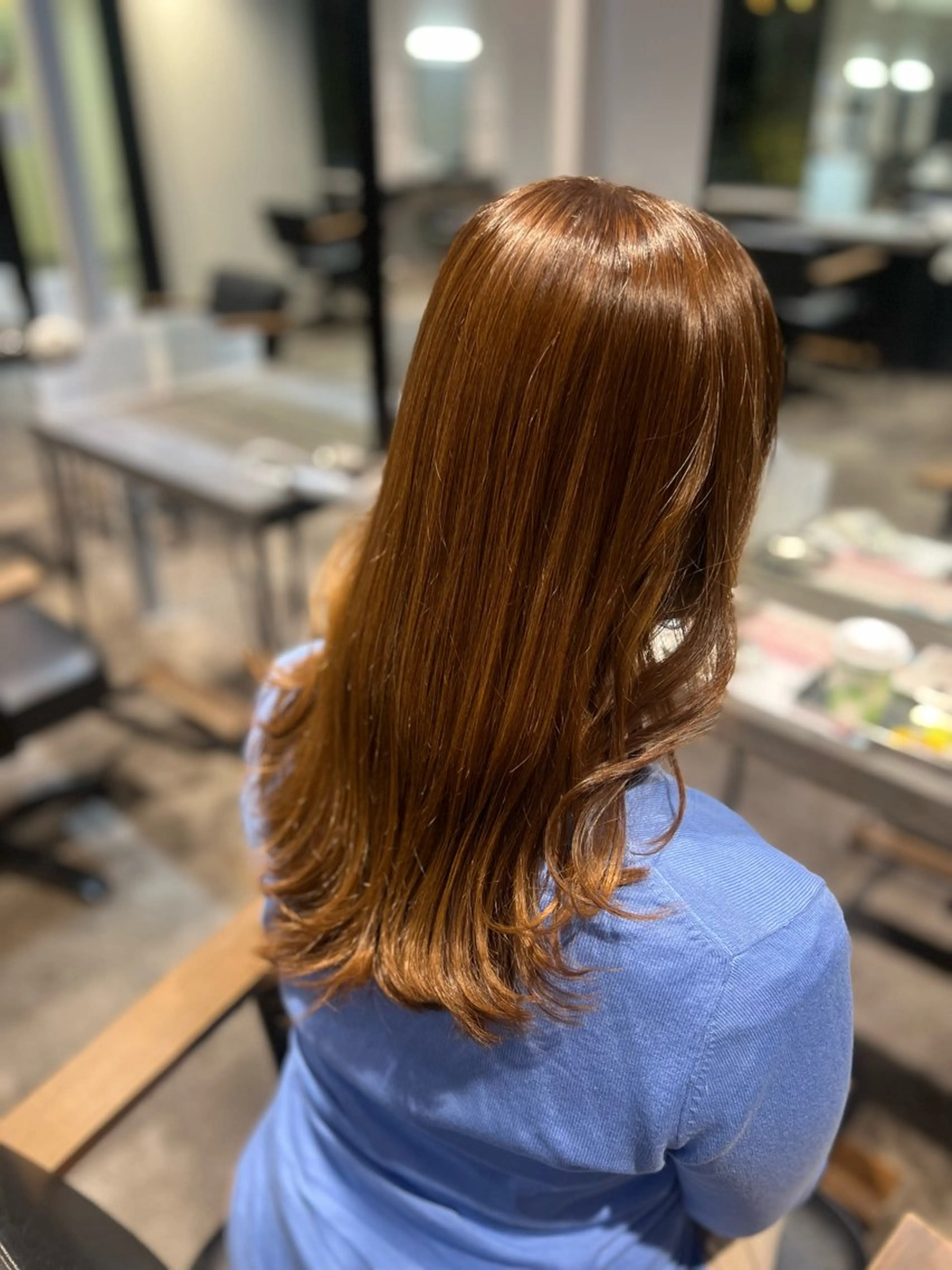 ミディアム カラー カット ヘアカラー 🍒似合わせカット /艶感カラー/長谷のヘアスタイル