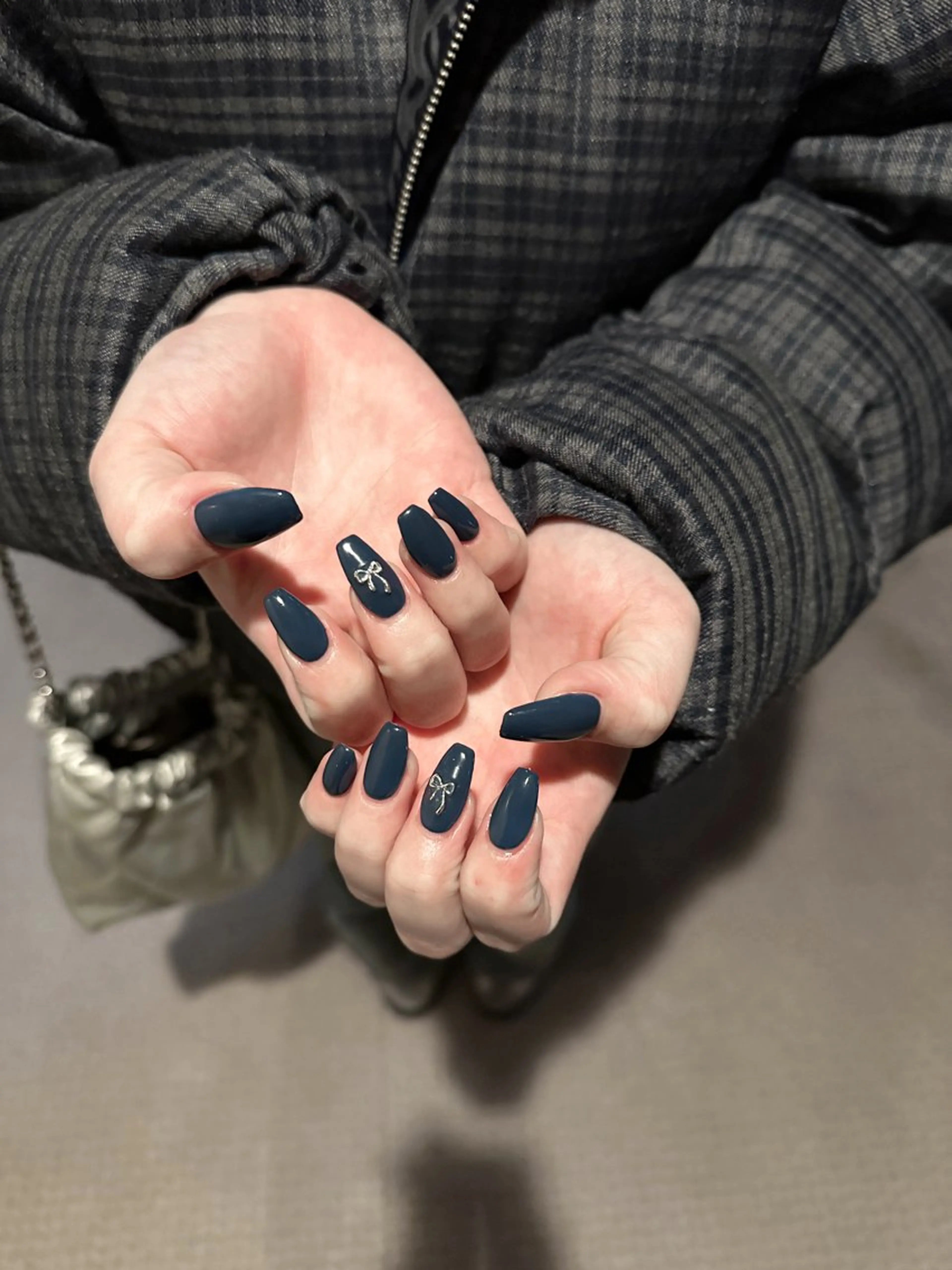 ネイル ネイビー ハンドネイル 韓国ネイル♡ mimyのネイルデザイン