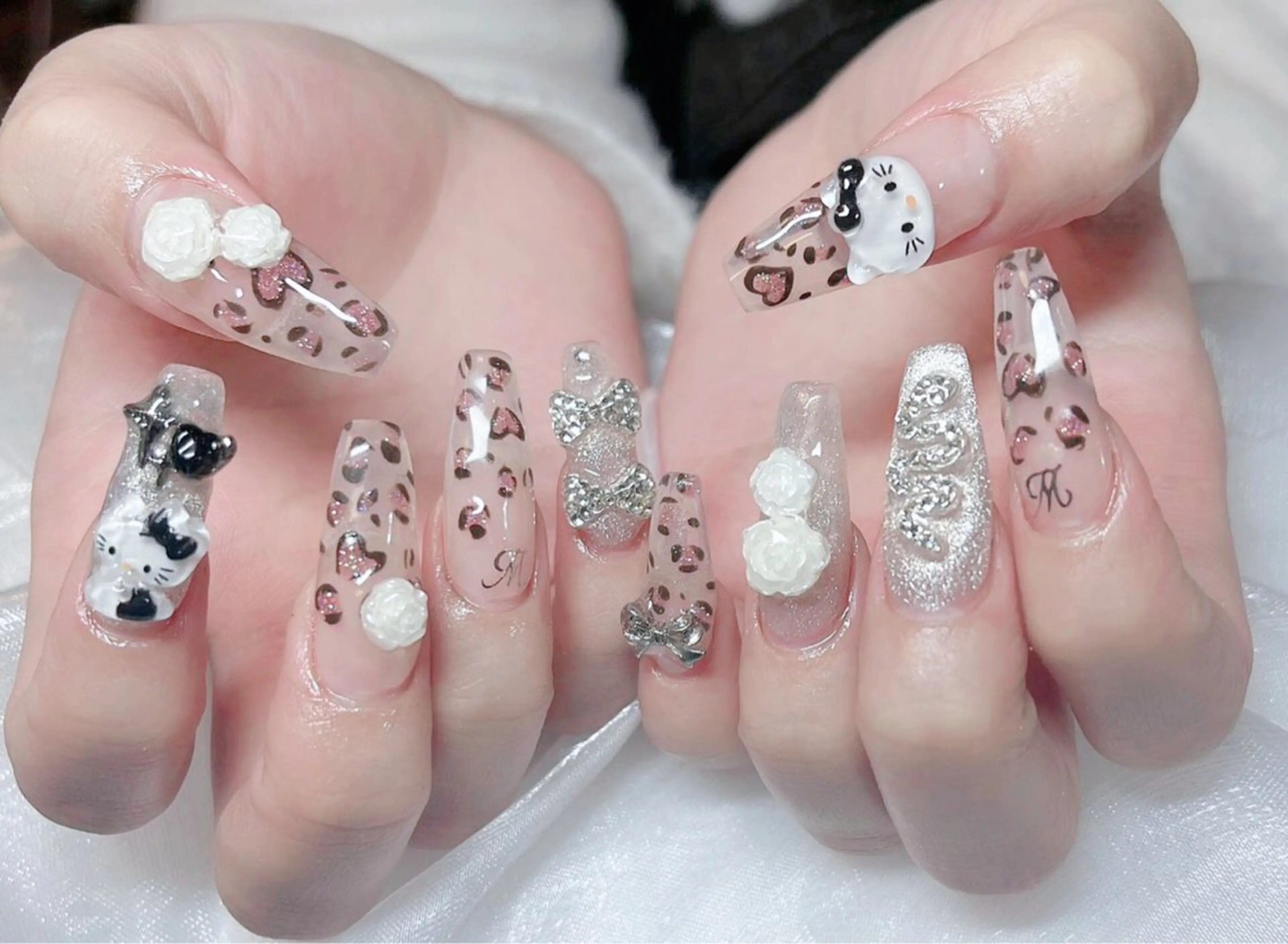 ネイル オーロラネイル チークネイル 長さ出し フレンチネイル ジェルネイル ハンドネイル ╹◡╹Mimoミモ Eye&Nailのマツエク・マツパデザイン