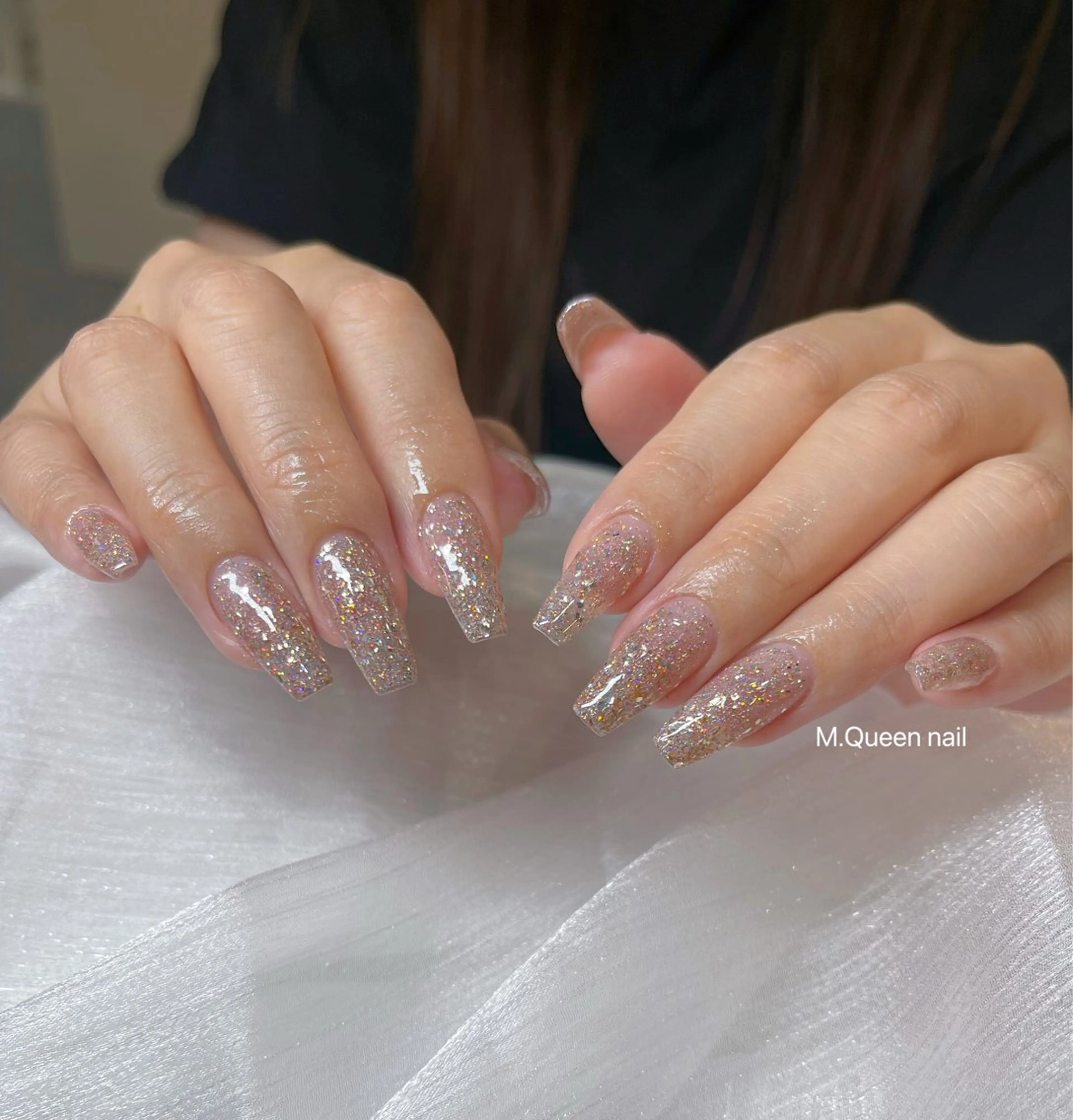 🉐大人人気【チップ長さ出し10本+マグネット】『甘皮ケア、保湿オイル込み』の写真