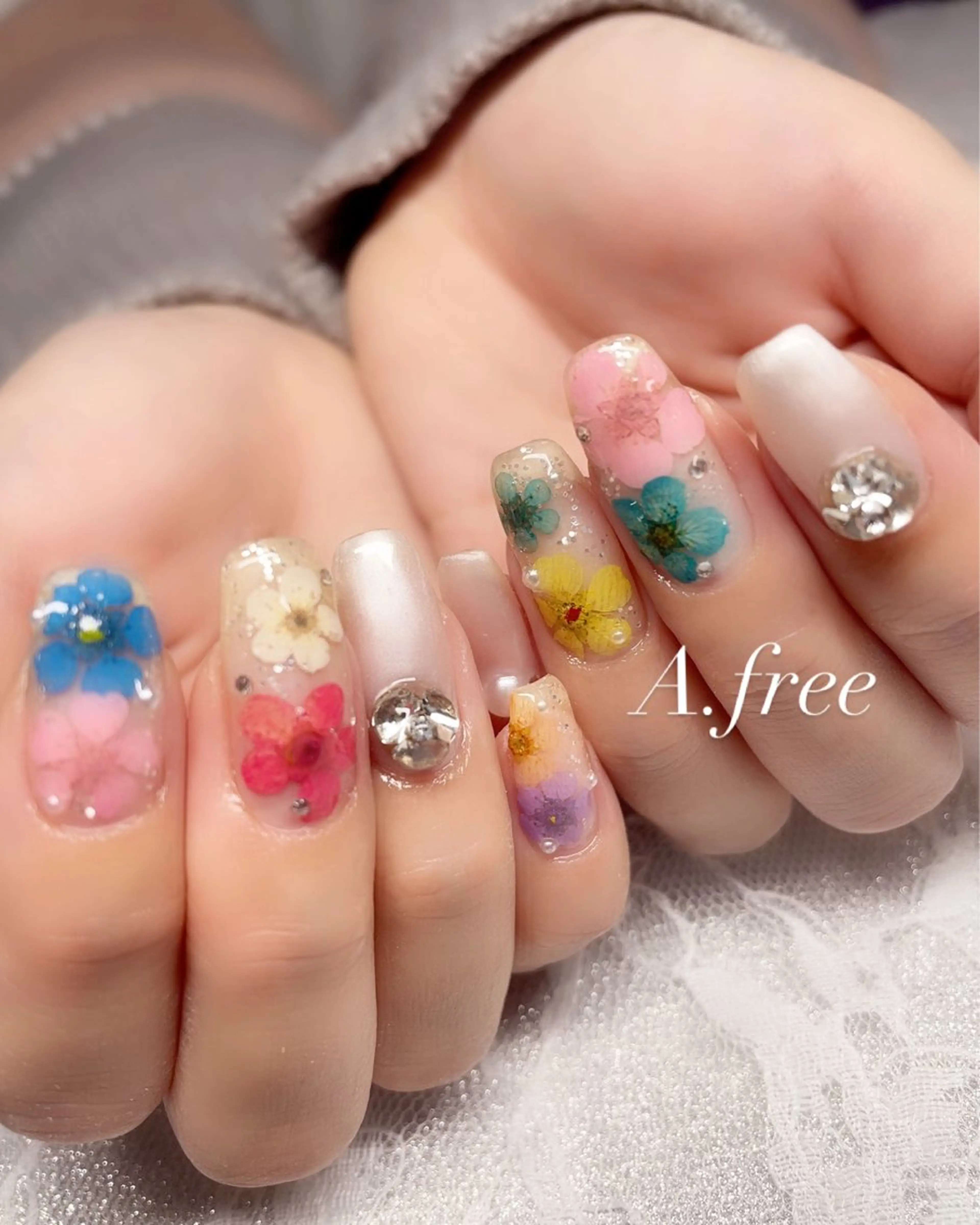 ネイル A.free✧*｡ アレルギー対応✧*｡のネイルデザイン
