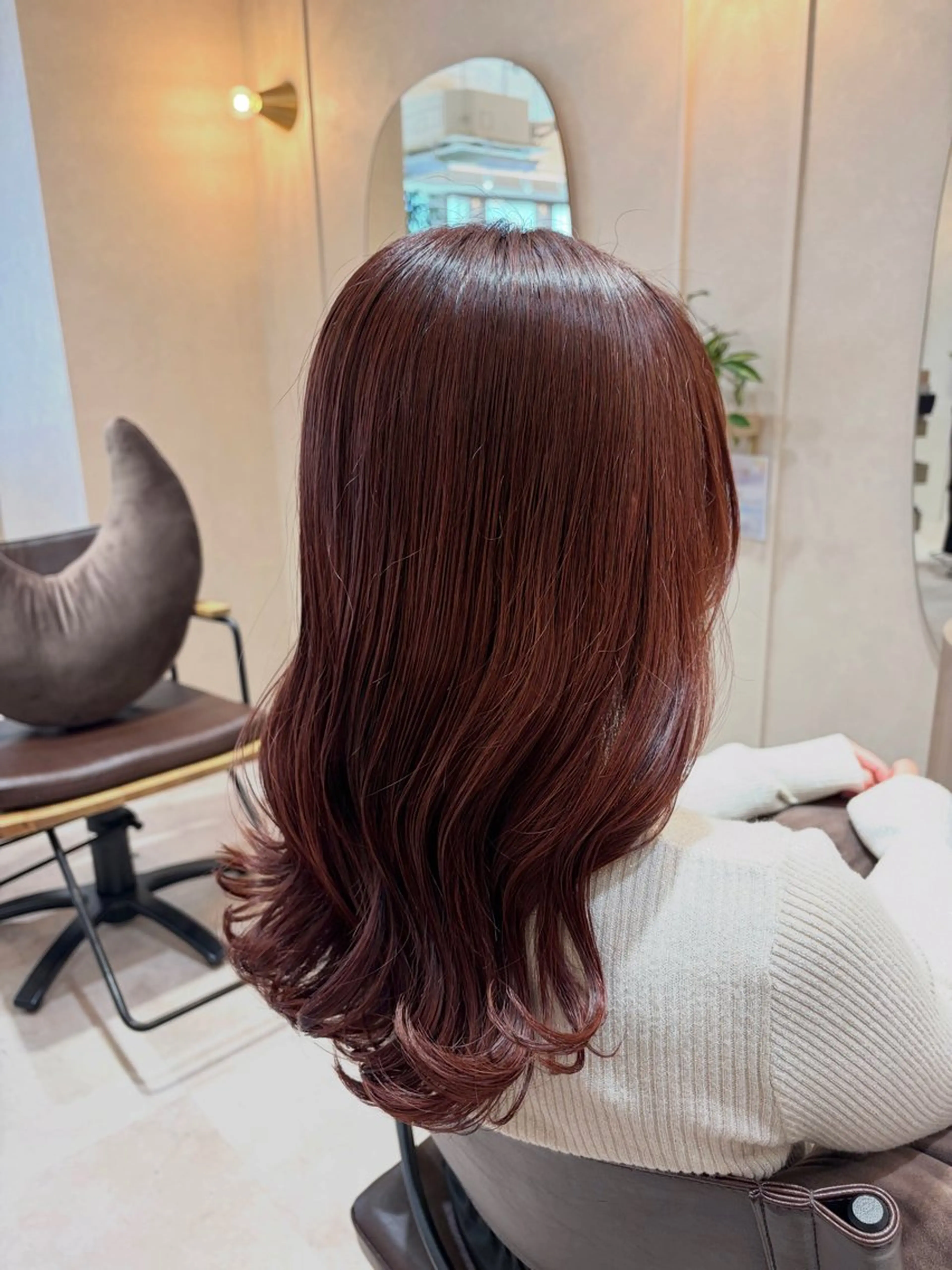 ロング カラー 菅原 渚のヘアスタイル