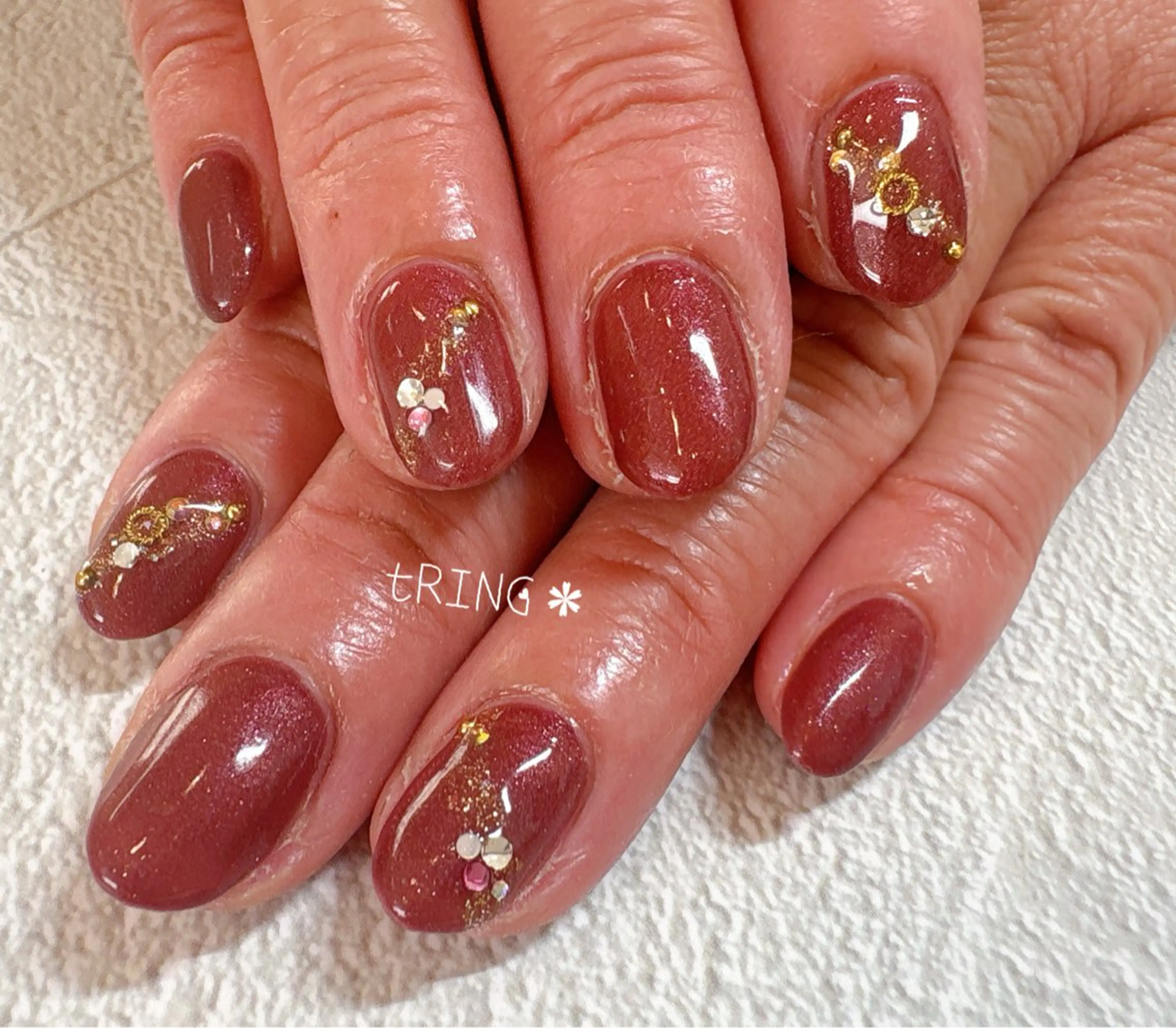 ネイル ハンドネイル tRING＊ しいの木台のネイルデザイン