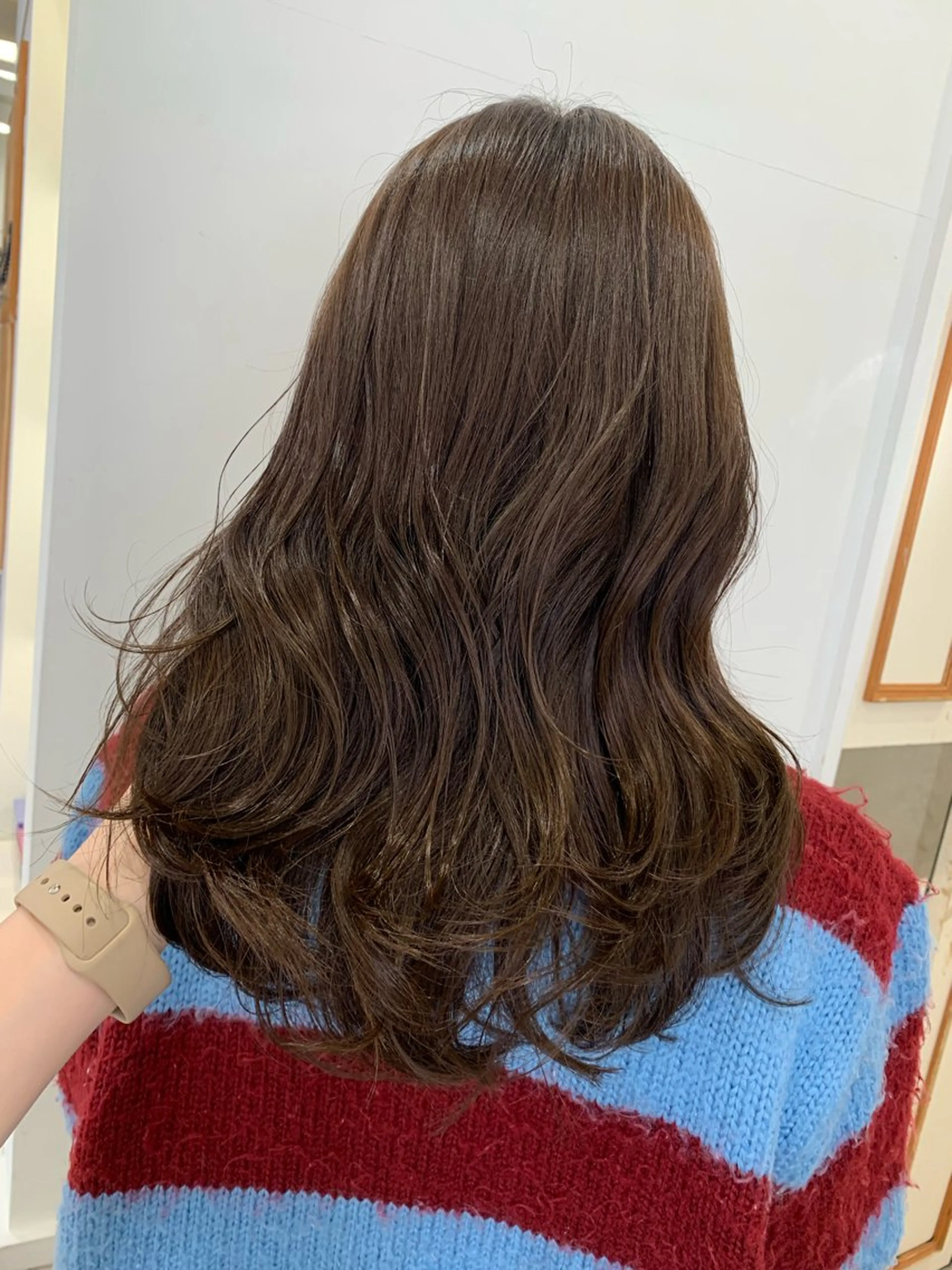 セミロング カラー メンズカット/ニュア ンスパーマkaitoのヘアスタイル