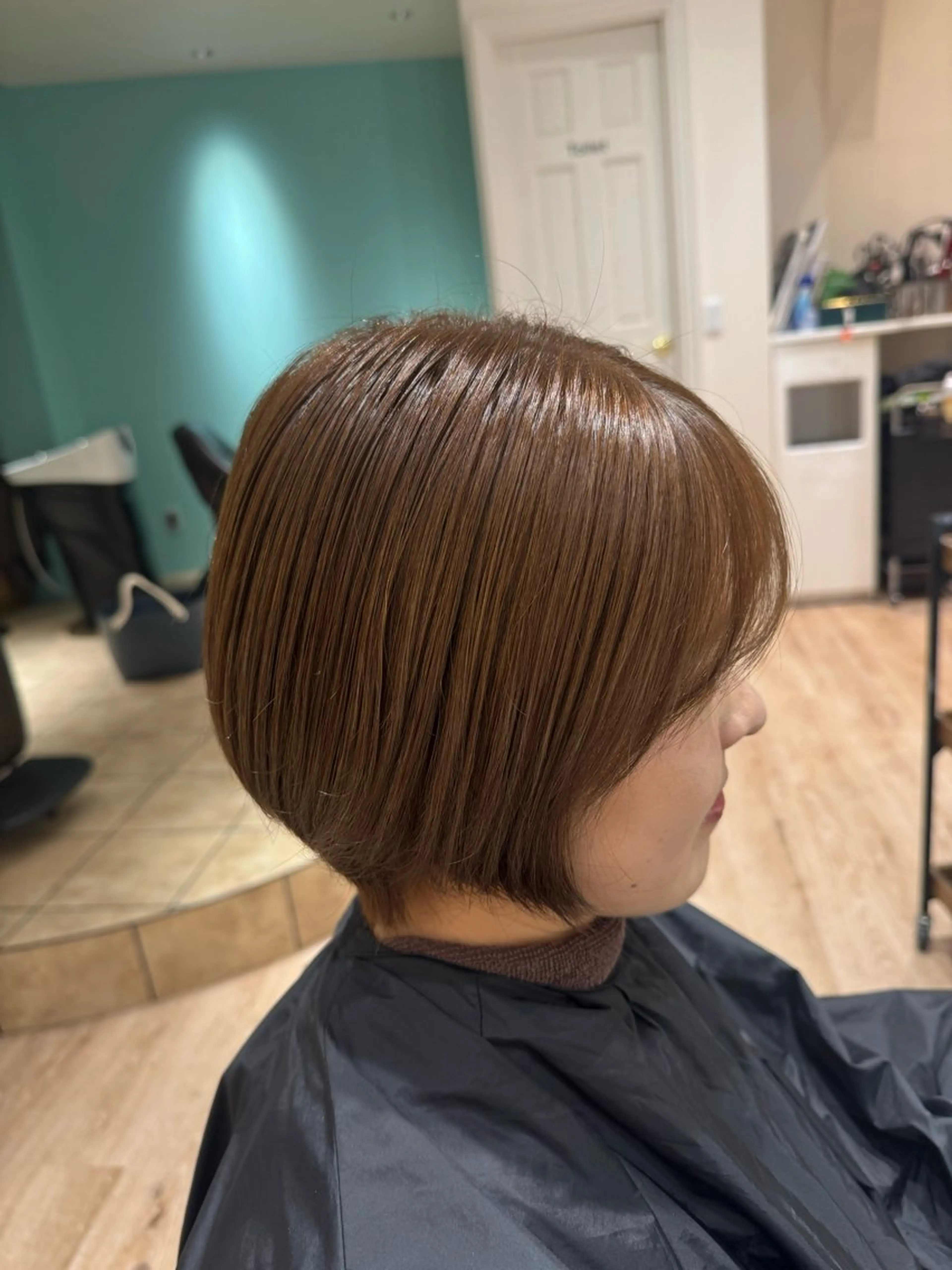カラー ヘアカラー トリートメント 河添 麗菜のヘアスタイル