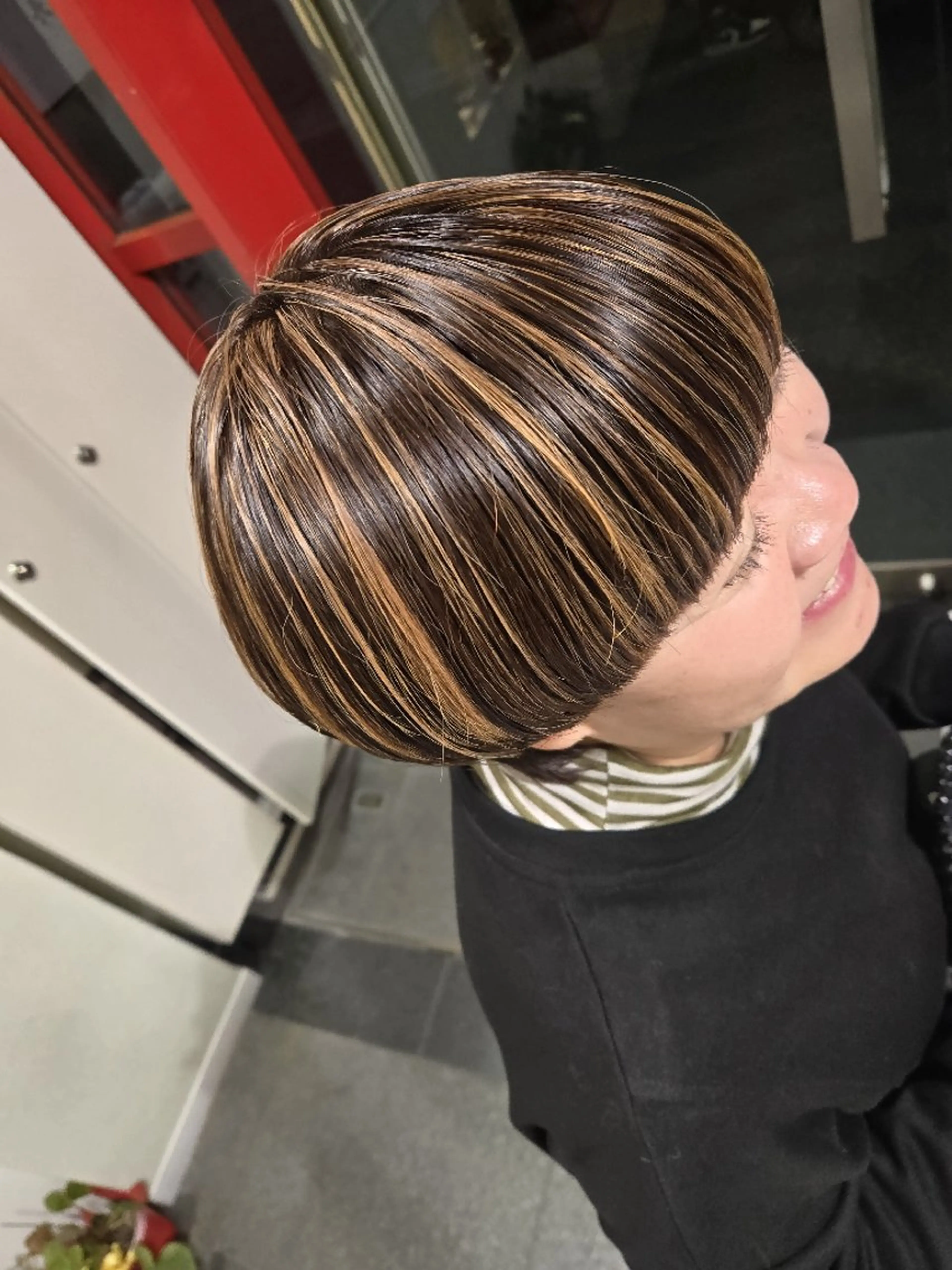 ショート カラー ハイライトカラー ハイライト カット ヘアカラー 遠藤 史秋のヘアスタイル