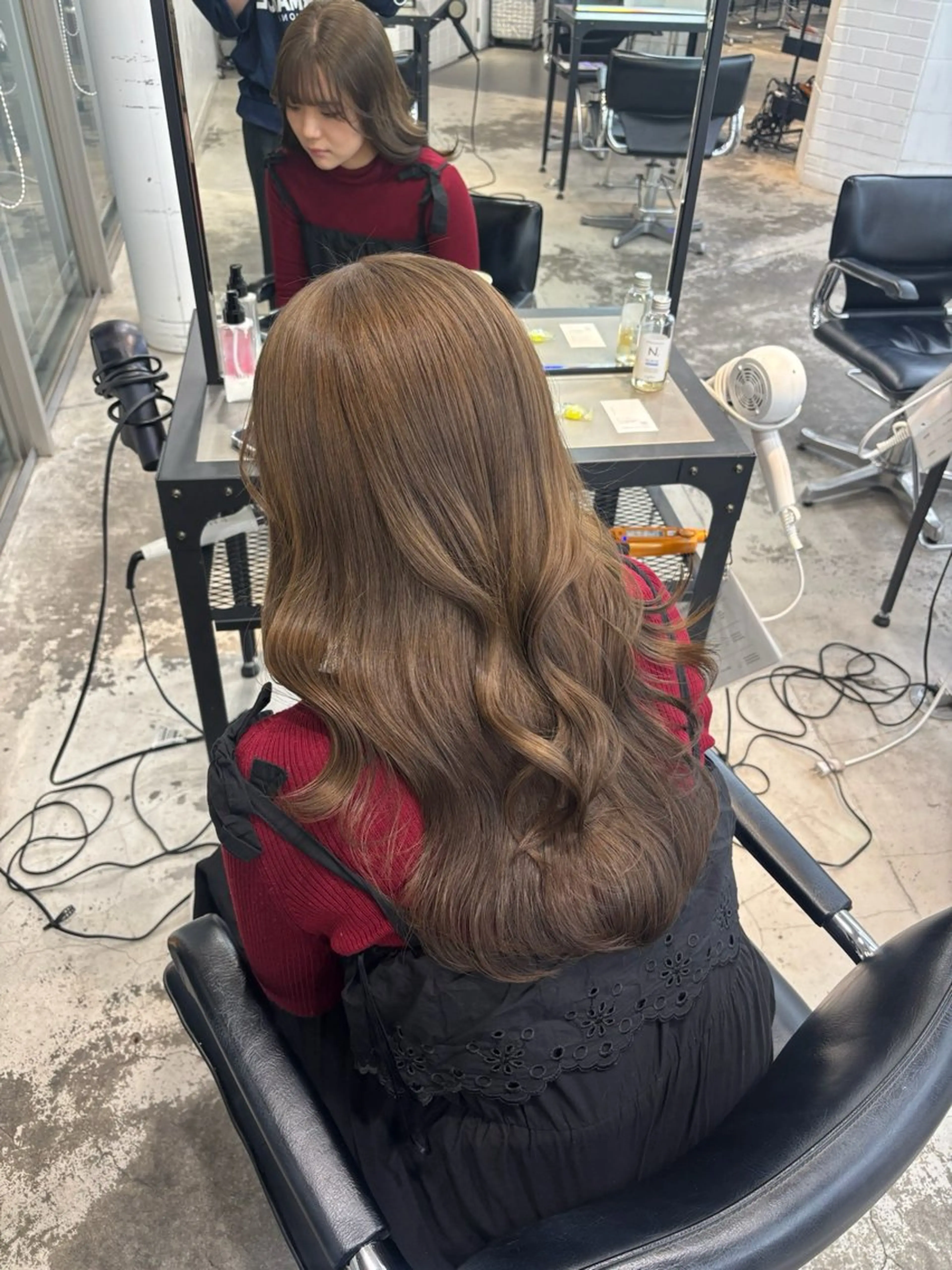 カラー 畑野 釉梨南のヘアスタイル