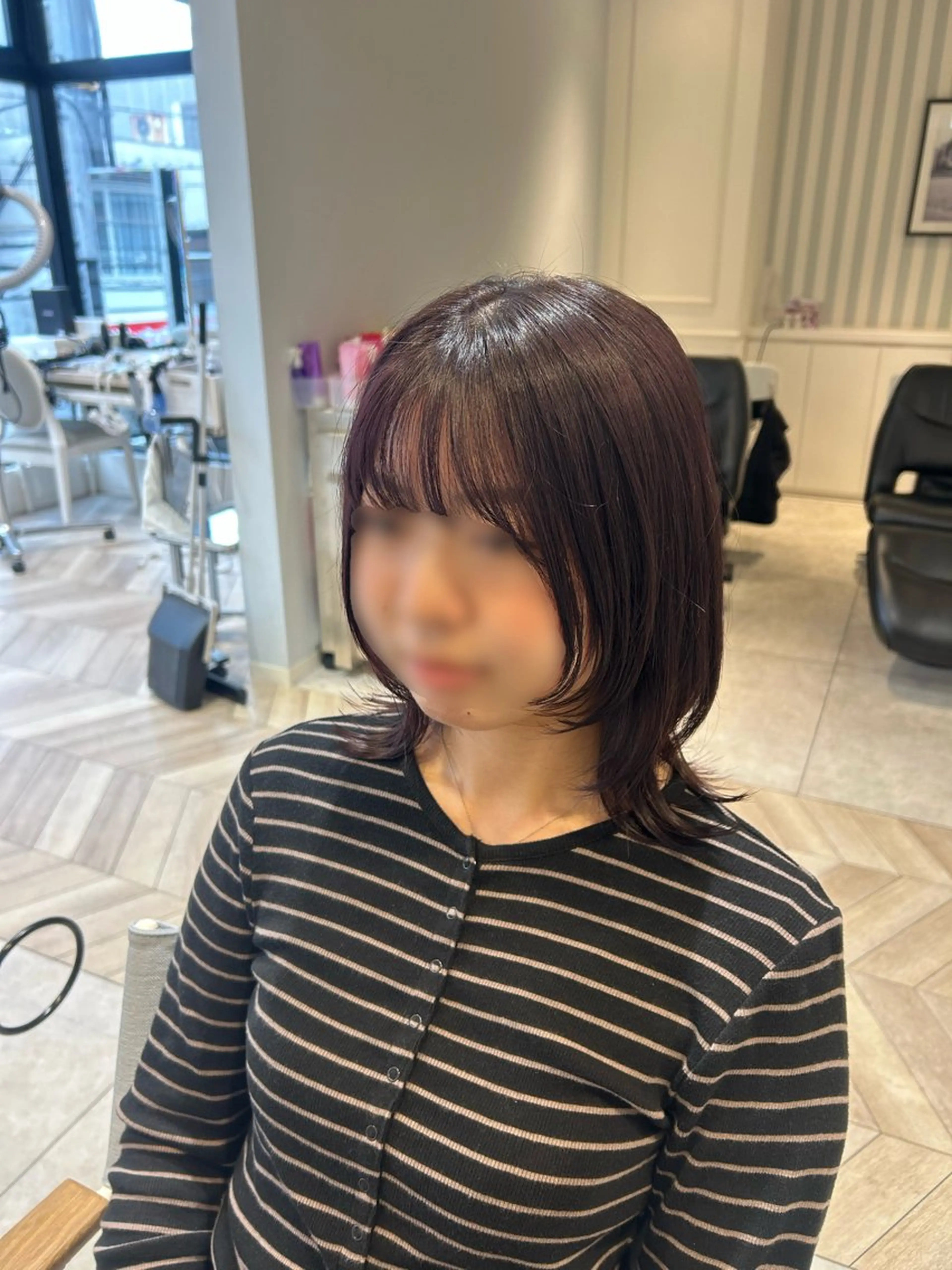 ミディアム レイヤーカット 《.Xian》ミサキ /艶髪/メンズパーマのヘアスタイル