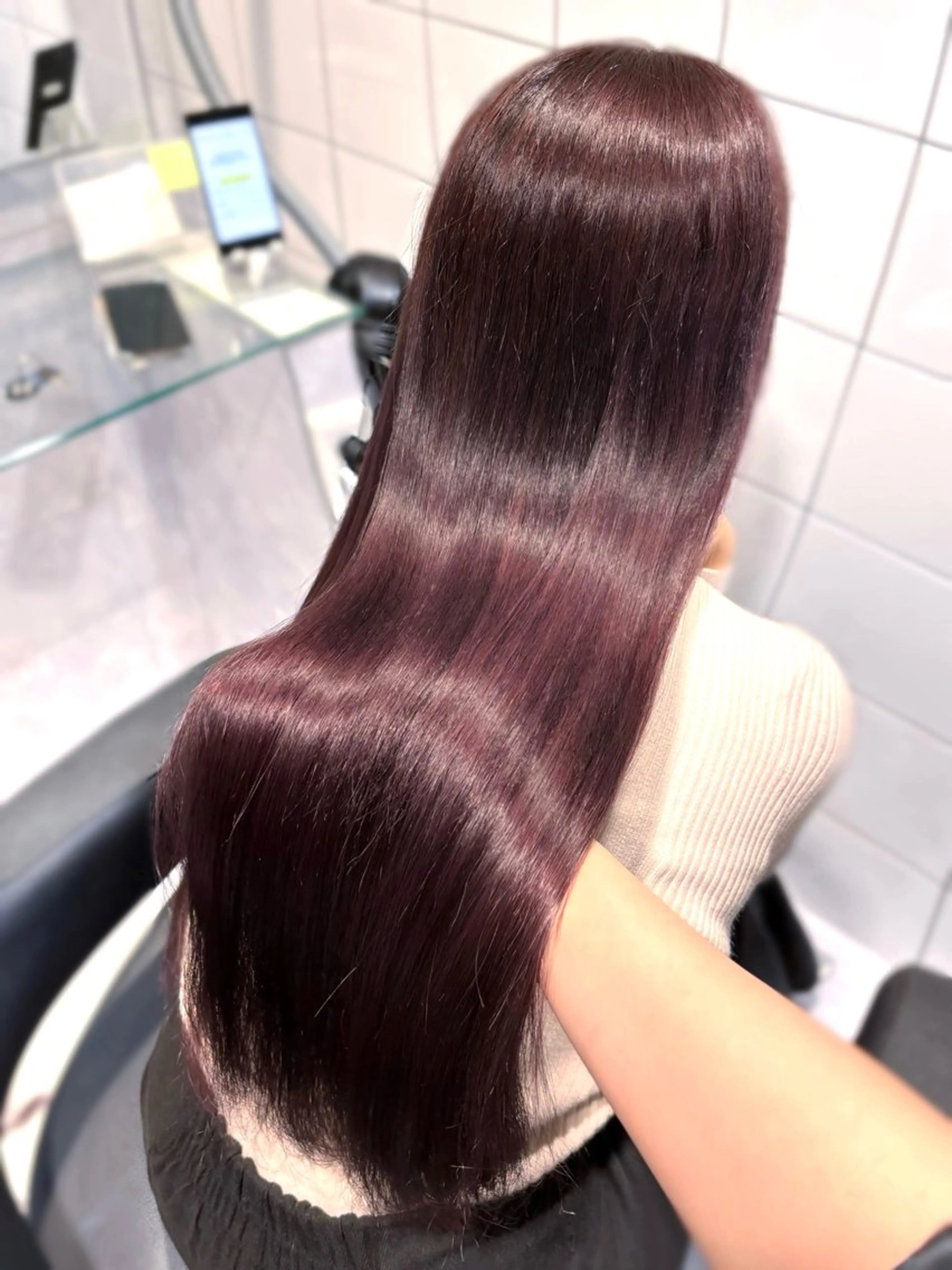 ロング カラー 表参道♡暗髪♡ 艶カラー♡アユミのヘアスタイル