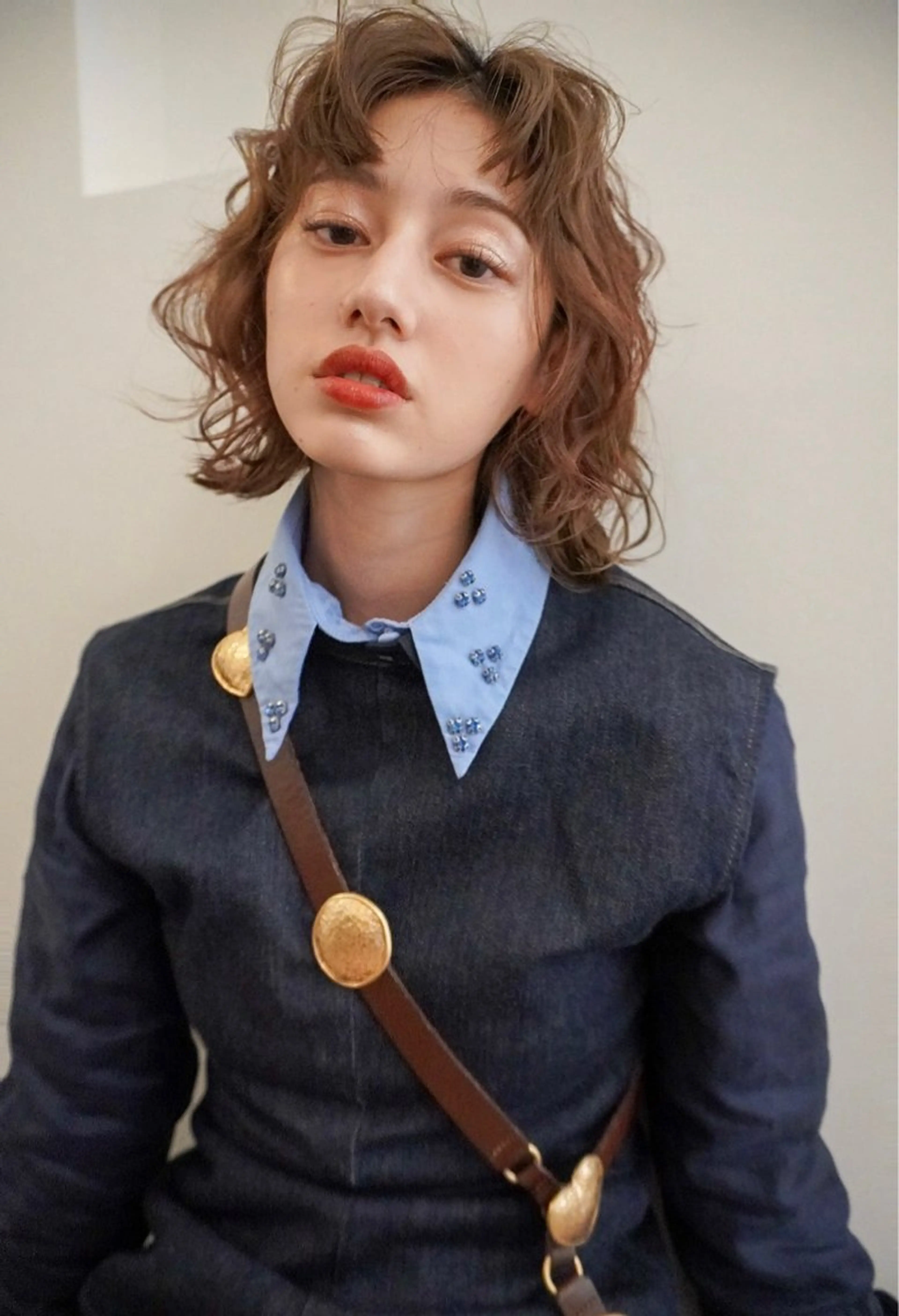 ミディアム カラー 透明感カラー 名古屋カラーモデル/ 暖色カラー/リカのヘアスタイル