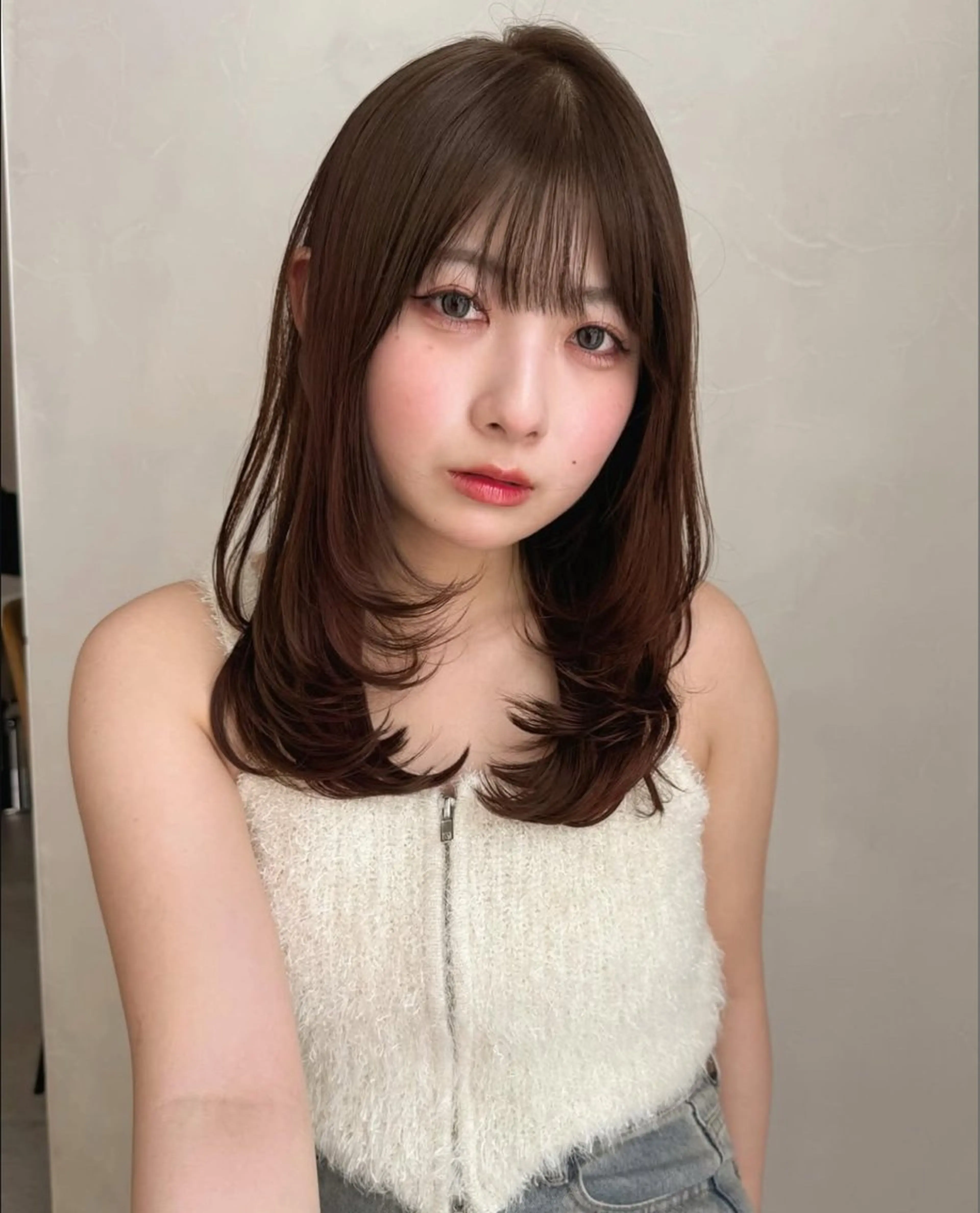 ミディアム Agnos 青山/ saya🌼のヘアスタイル