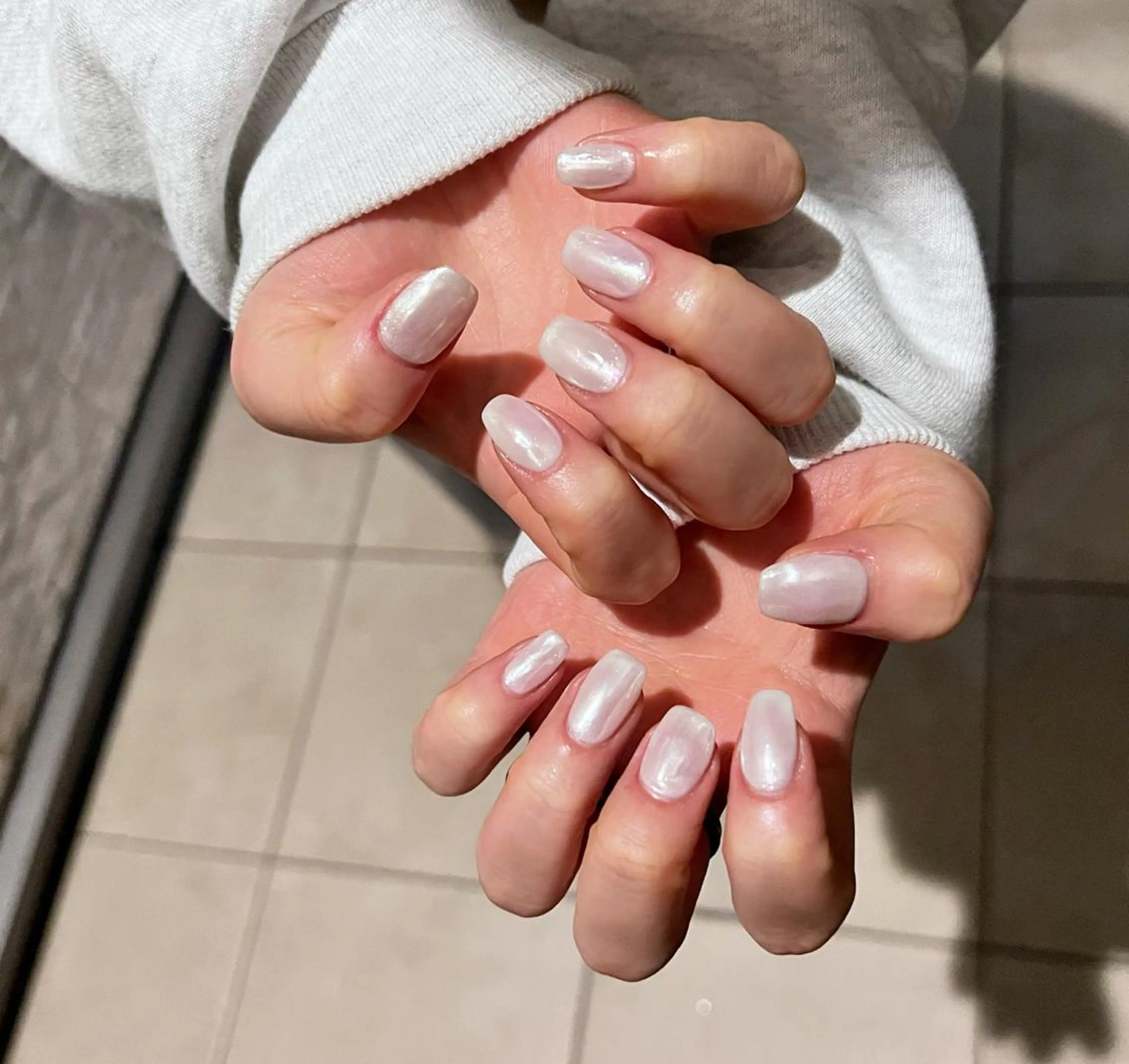 ネイル オーロラネイル ハンドネイル charmant nailのネイルデザイン