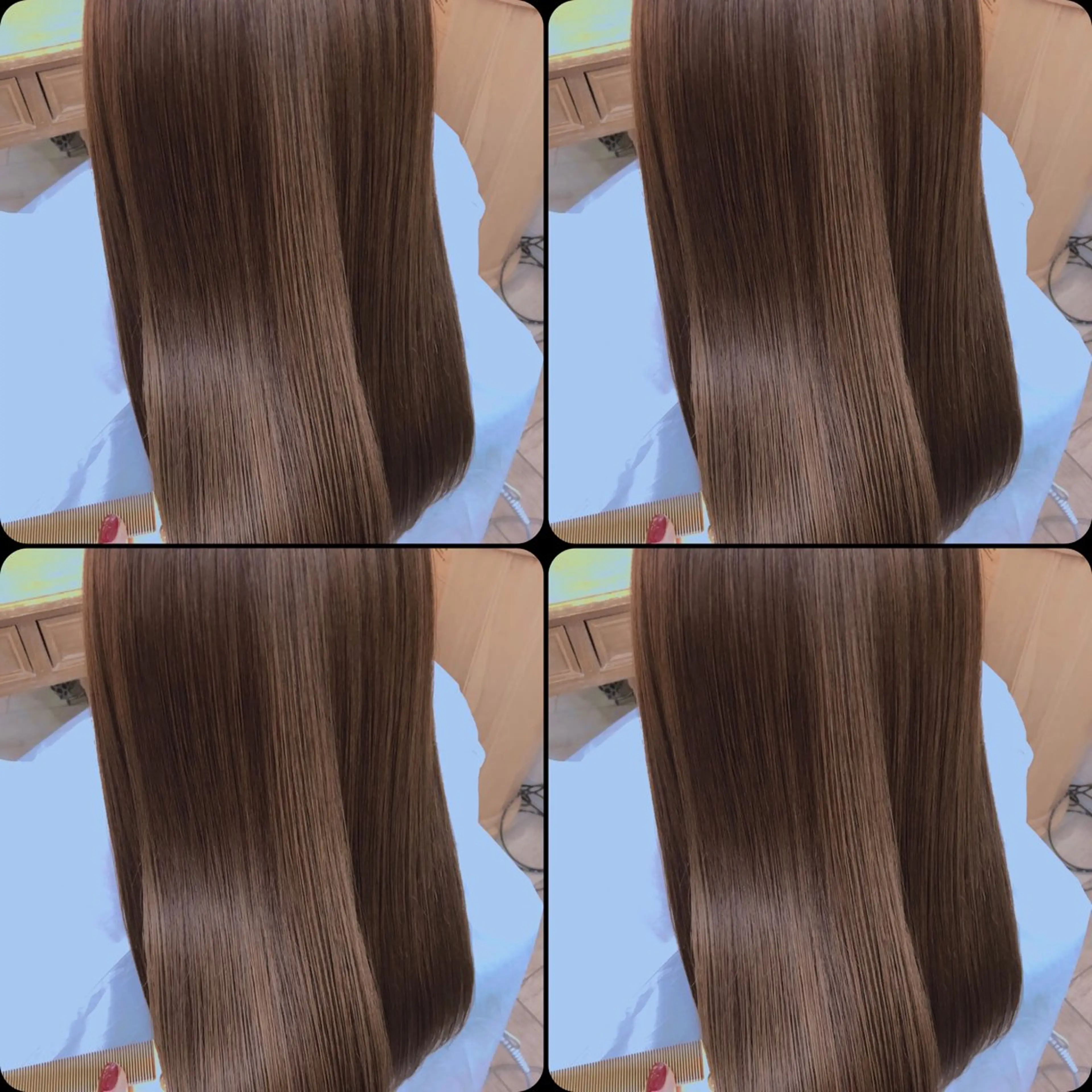 セミロング トリートメント ❤︎大人シック ベージュrihoのヘアスタイル