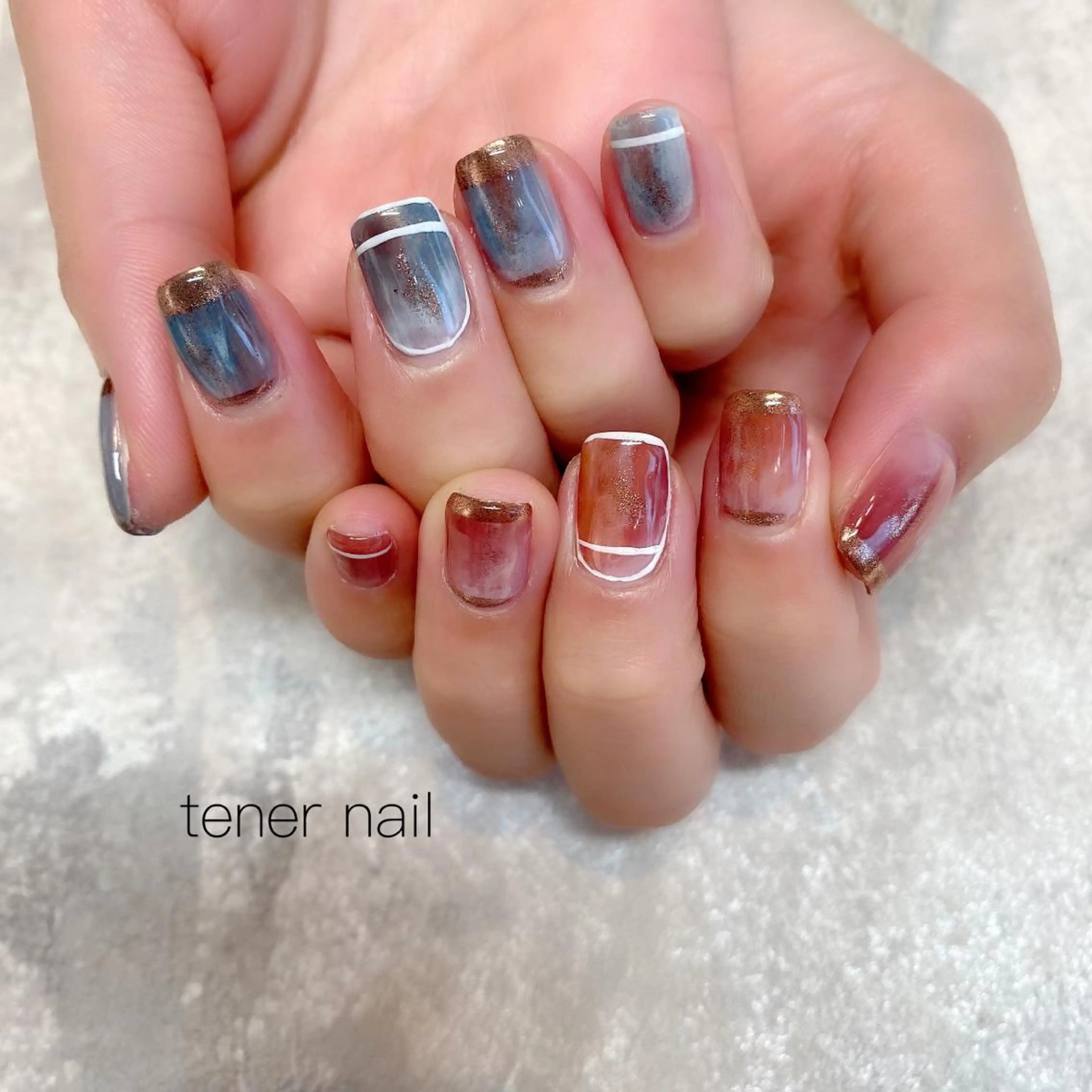 ネイル ニュアンスネイル テネルネイル tener nailのネイルデザイン