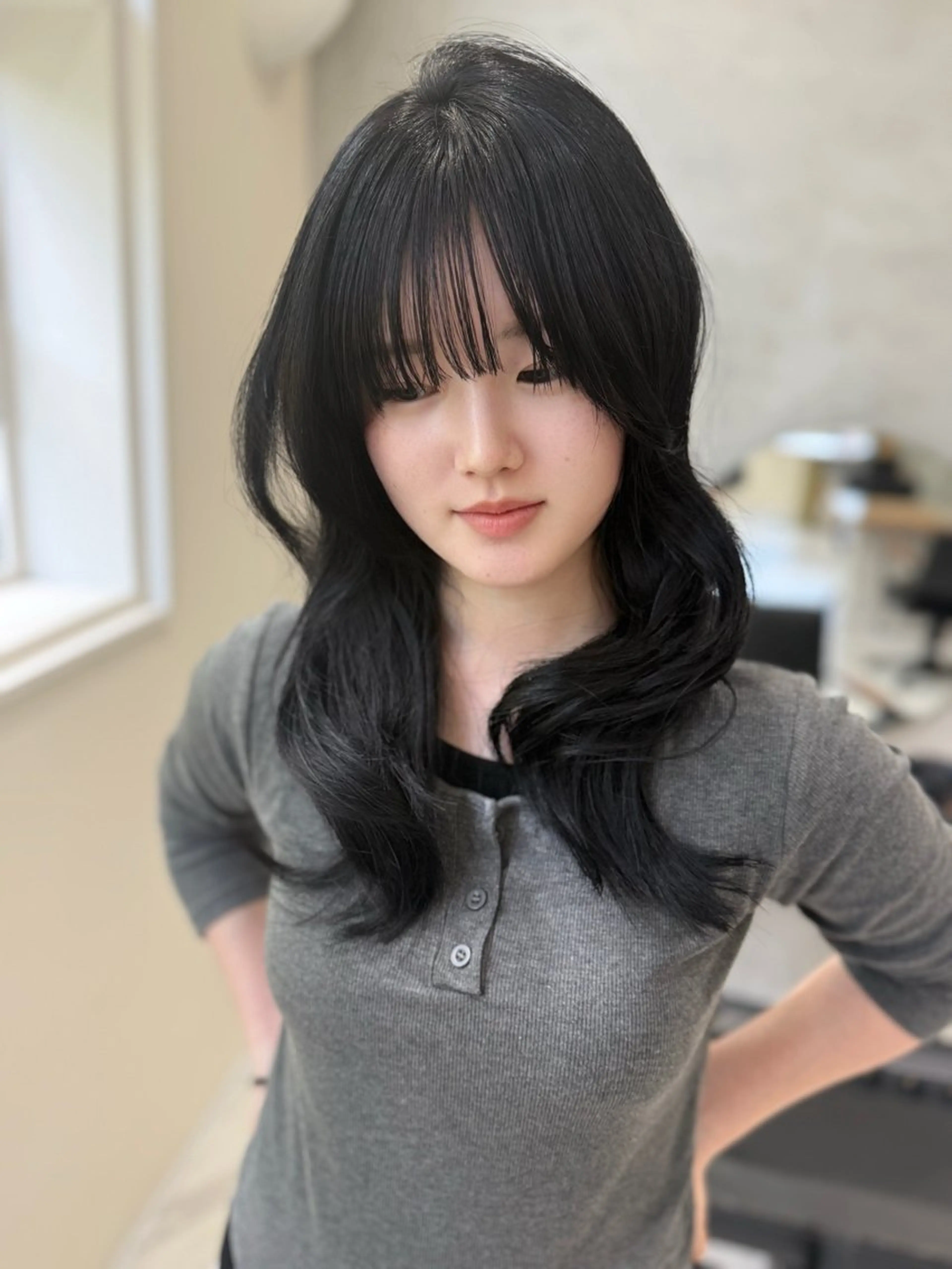ロング ヘアカラー トリートメント 透け感カラー/ SUのヘアスタイル