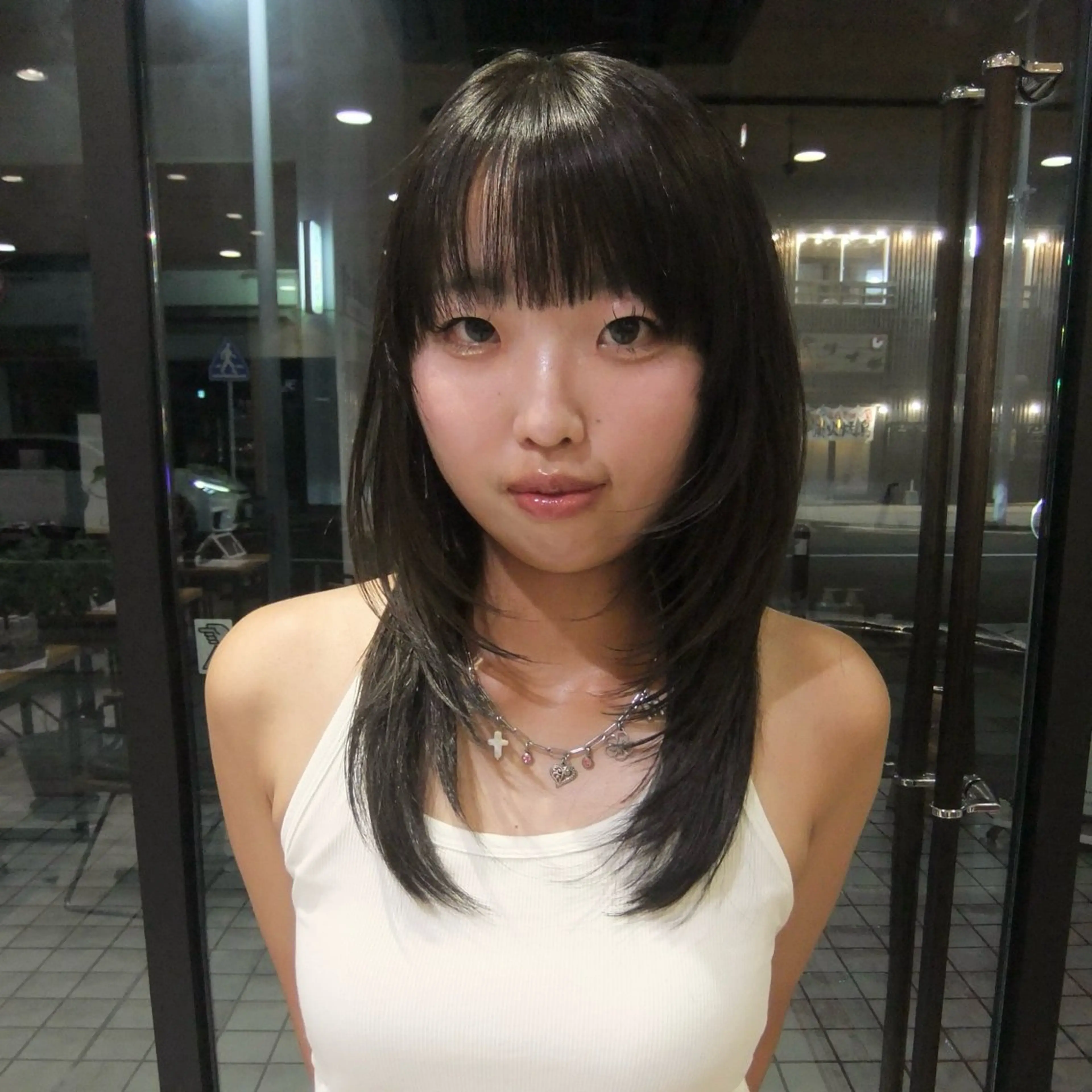 ミディアム カラー カット レイヤー/似合わせ/ yuan⟡.·のヘアスタイル