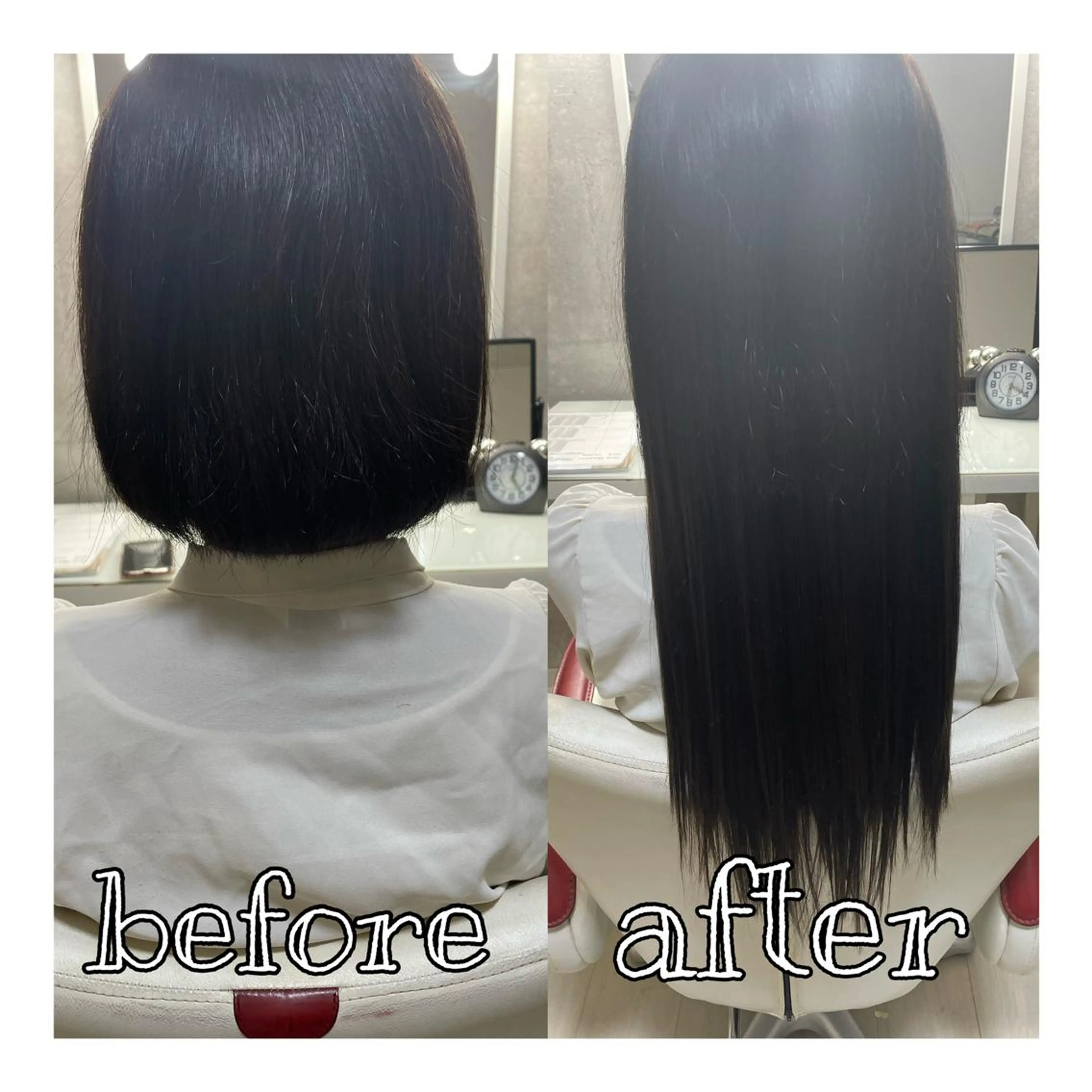 ロング ボブ ロング エクステ ドレスアップ南草津所属・🫧ドレスアップ 南草津店🫧のヘアスタイル