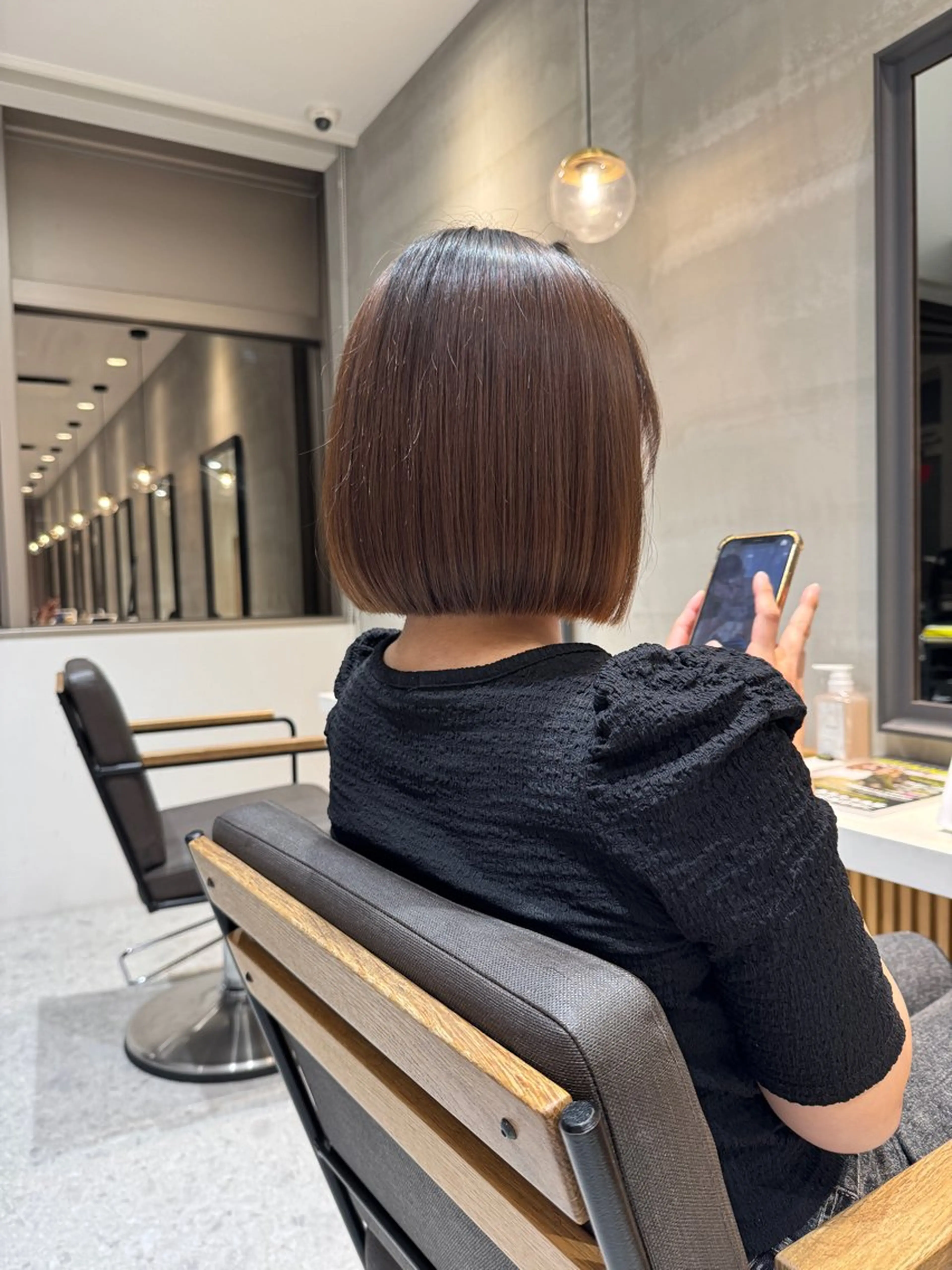 ミディアム ボブ 髪質改善 はるか/ヘアアレンジ カチモリ・ゆるふわのヘアスタイル