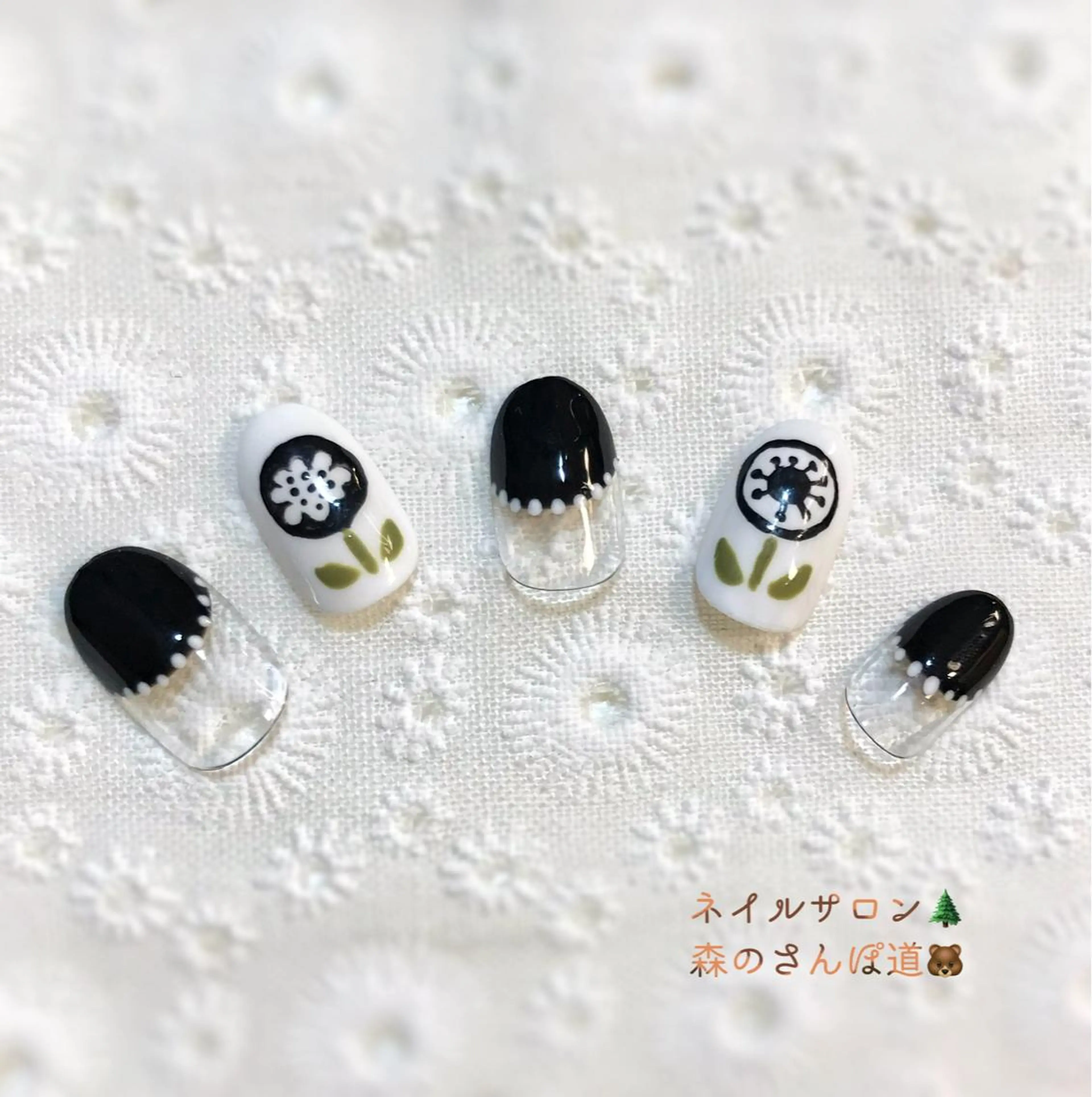 ネイル ハンドネイル 森のさんぽ道所属・ショートネイル 森のさんぽ道のネイルデザイン