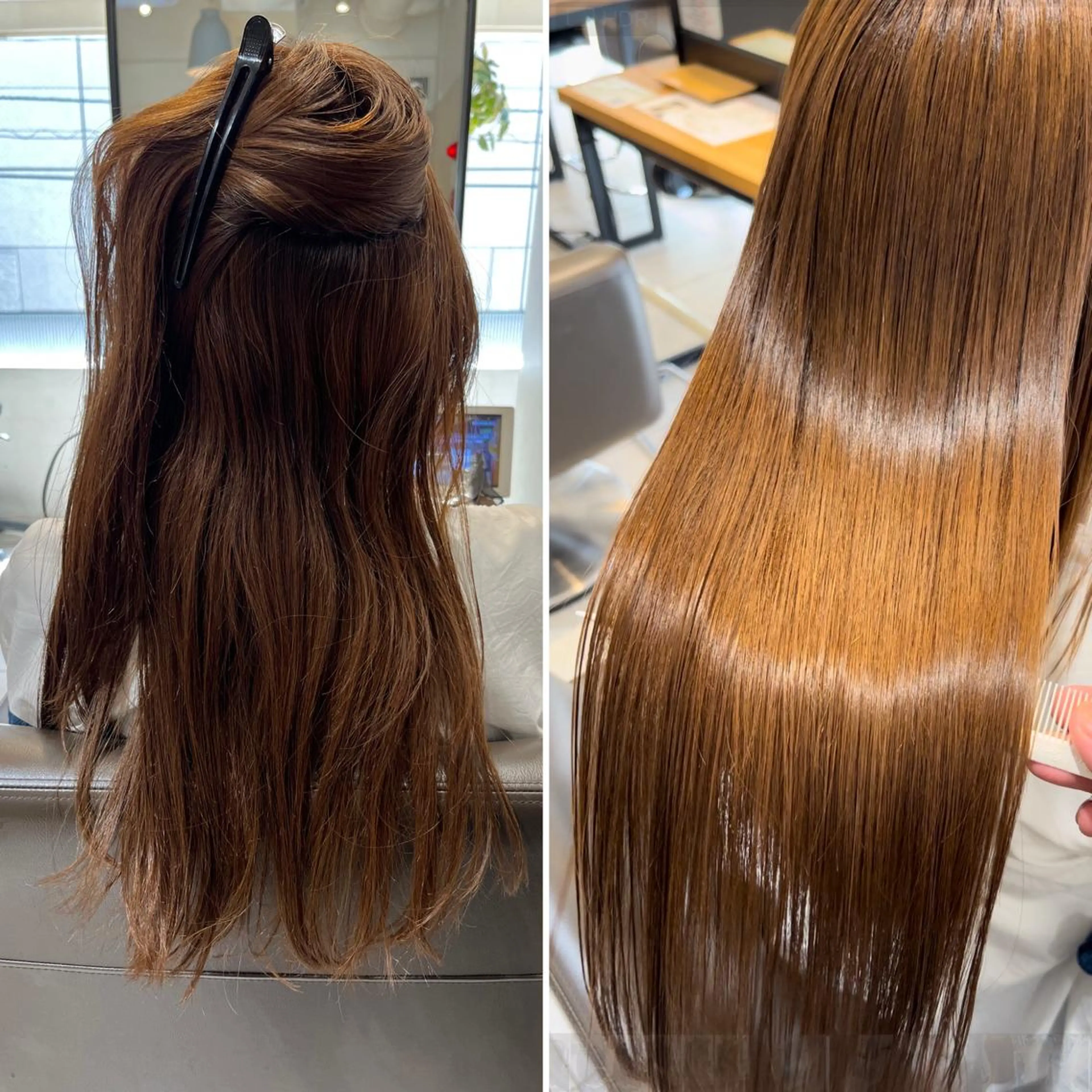 ロング 縮毛矯正 トリートメント 🌿earth亀有店 【緑髪のノブ】🌿のヘアスタイル