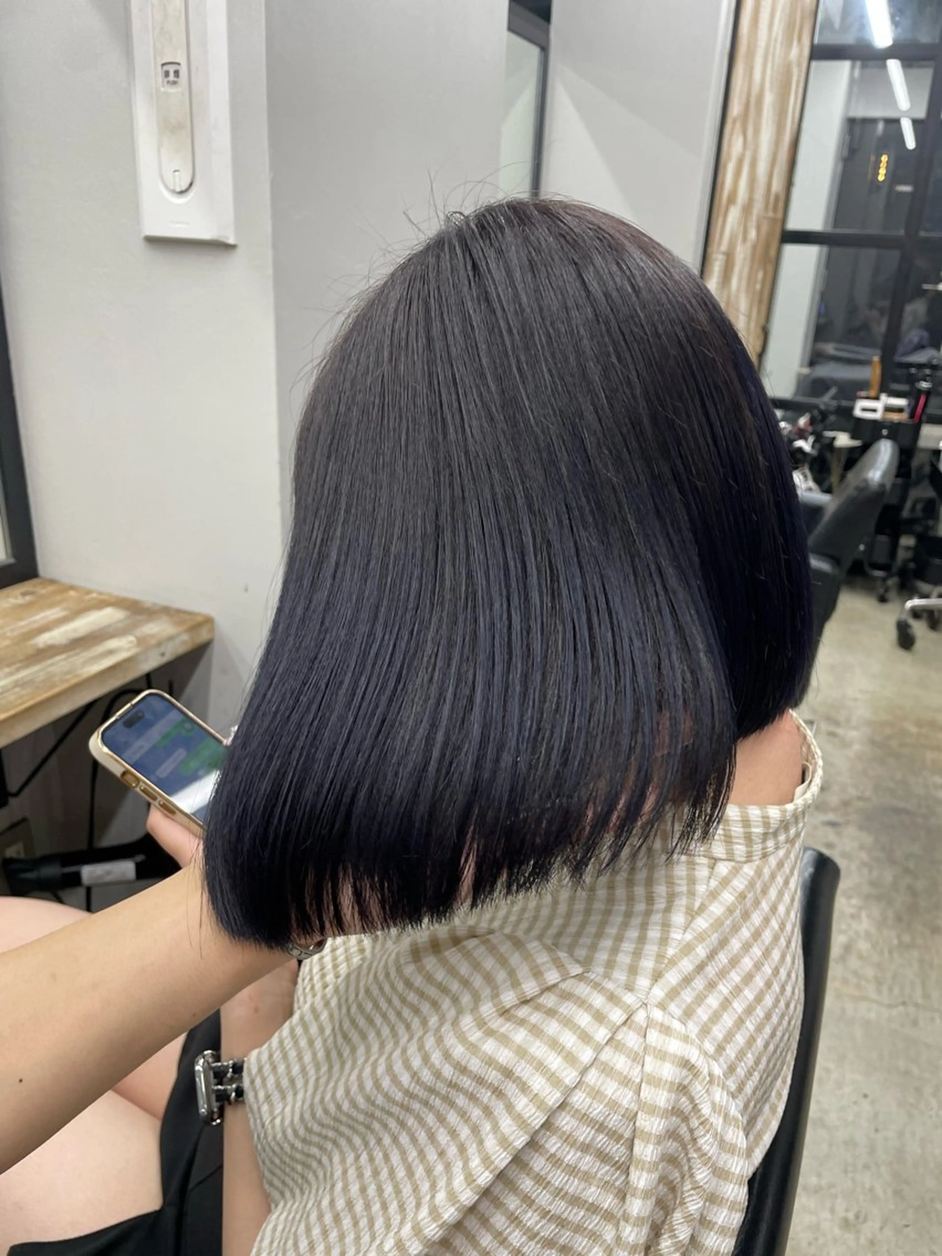 ミディアム カラー 新宿/韓国ヘア/ 髪質改善ストレートのヘアスタイル