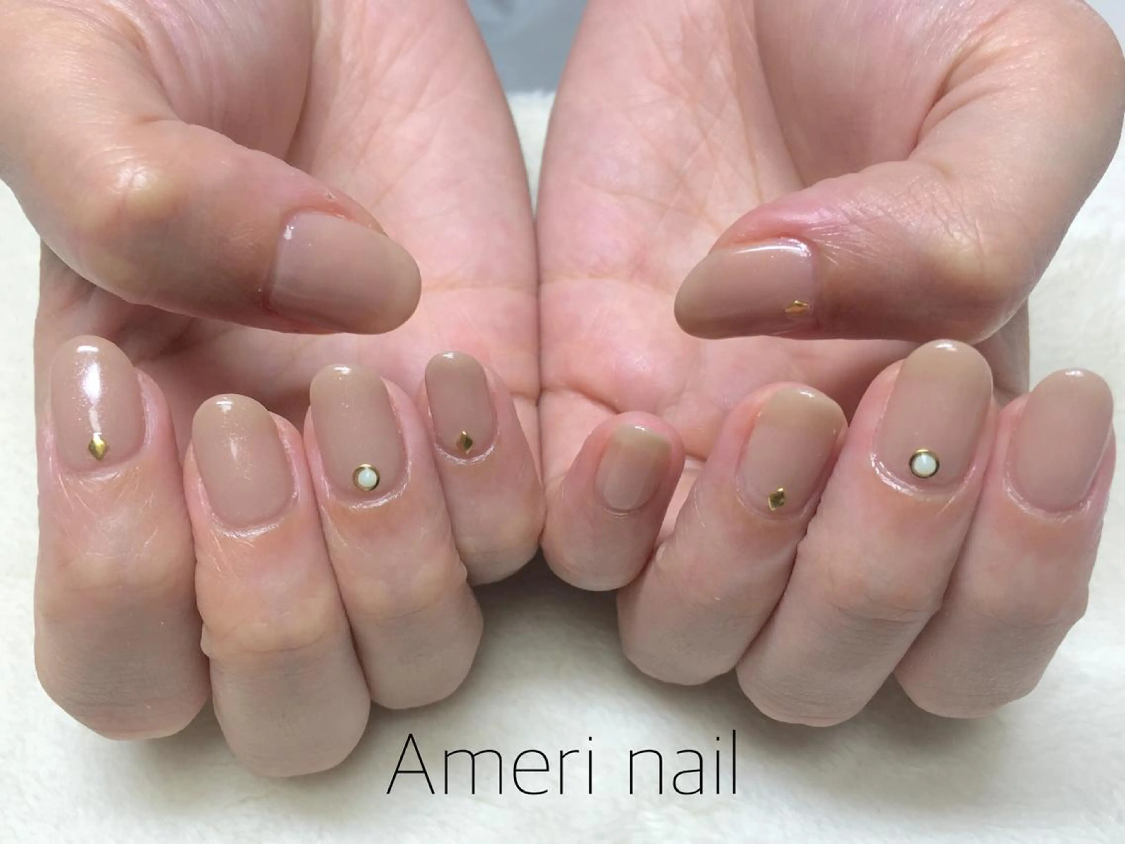 ネイル シンプルネイル Ameri nail /UKIのネイルデザイン