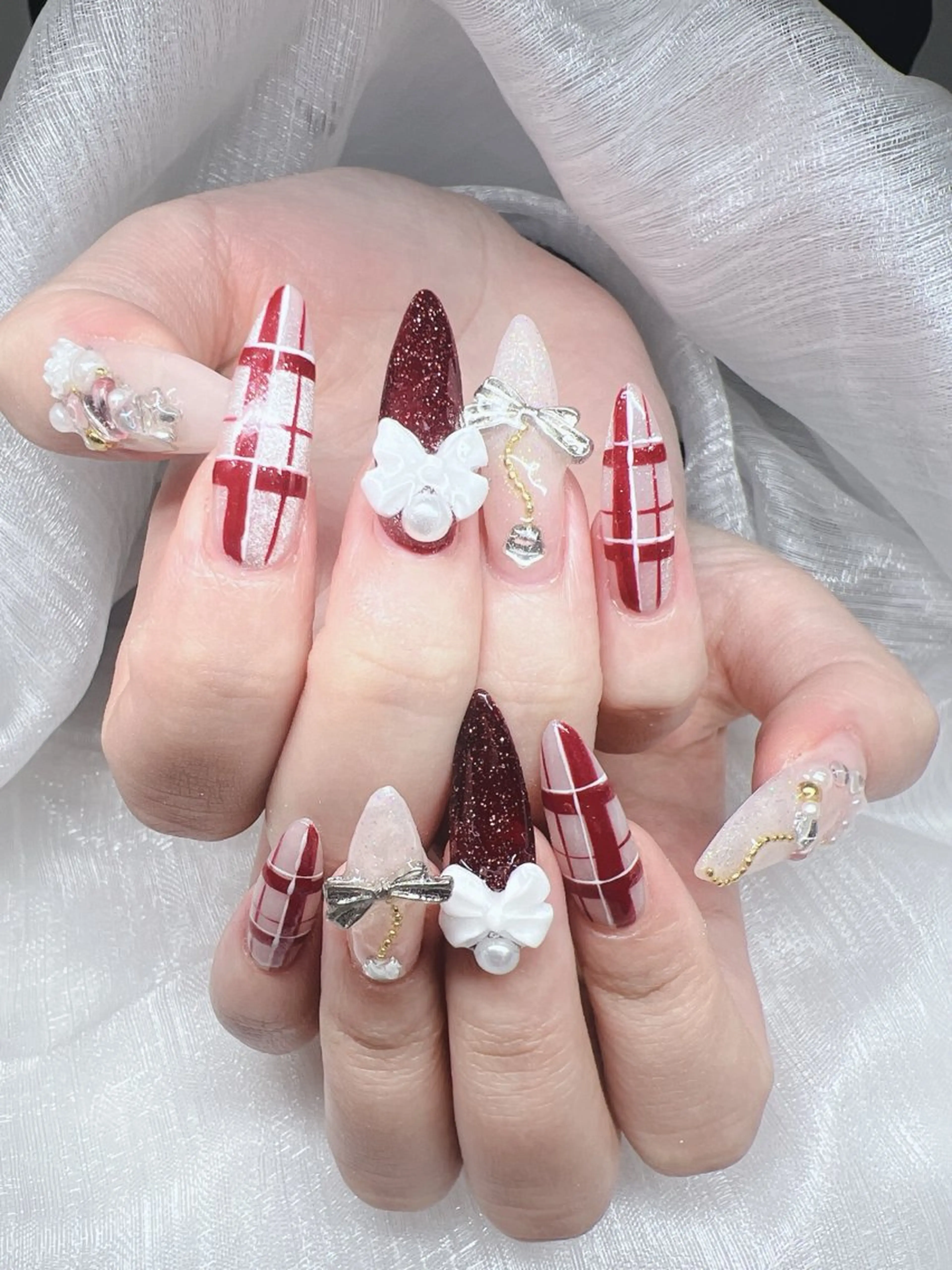 ネイル ハンドネイル Lee Nails チップ長さだし専門店のネイルデザイン