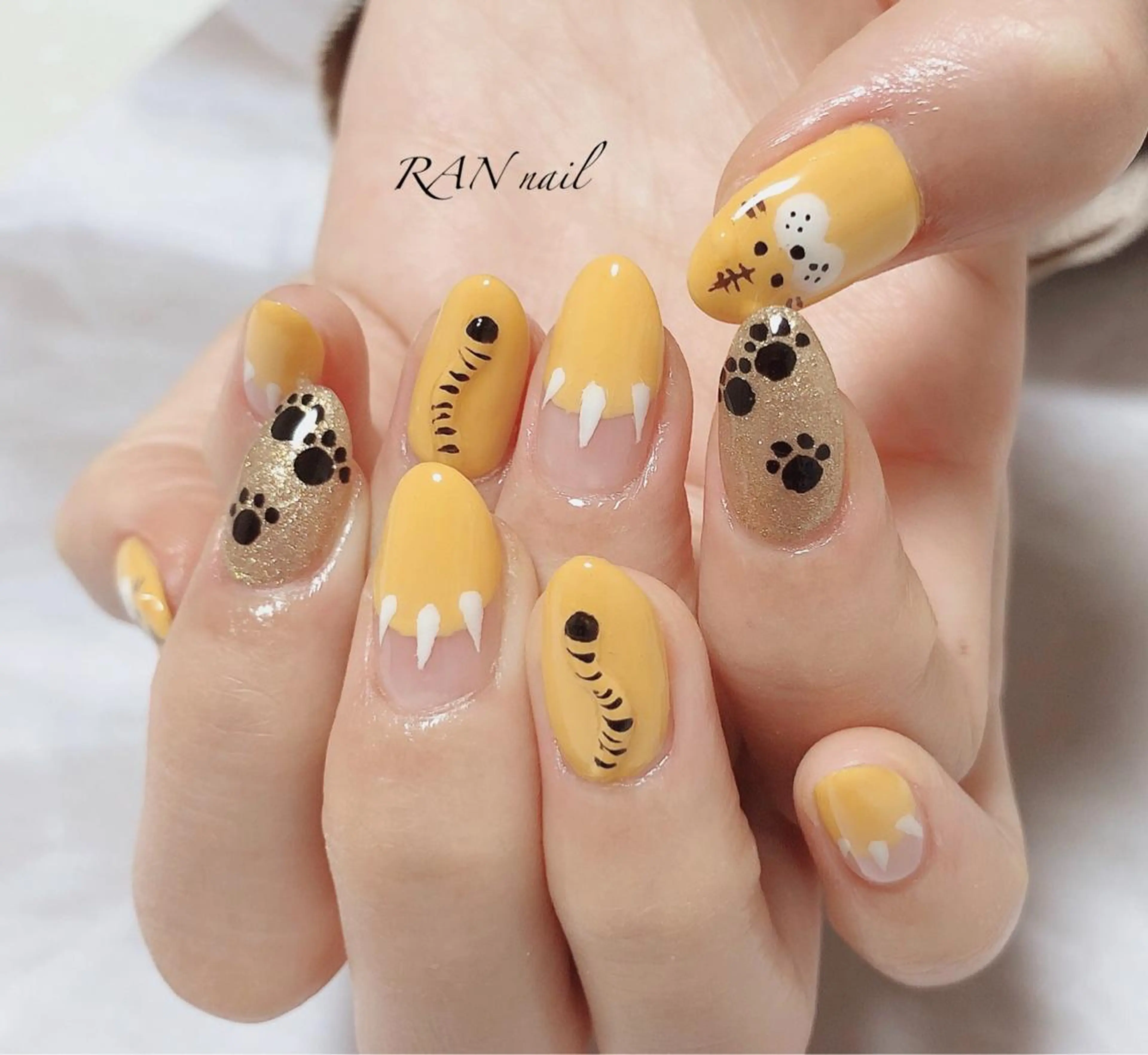 ネイル オフィスネイル 春ネイル 冬ネイル ハンドネイル フットネイル RAN nailのネイルデザイン