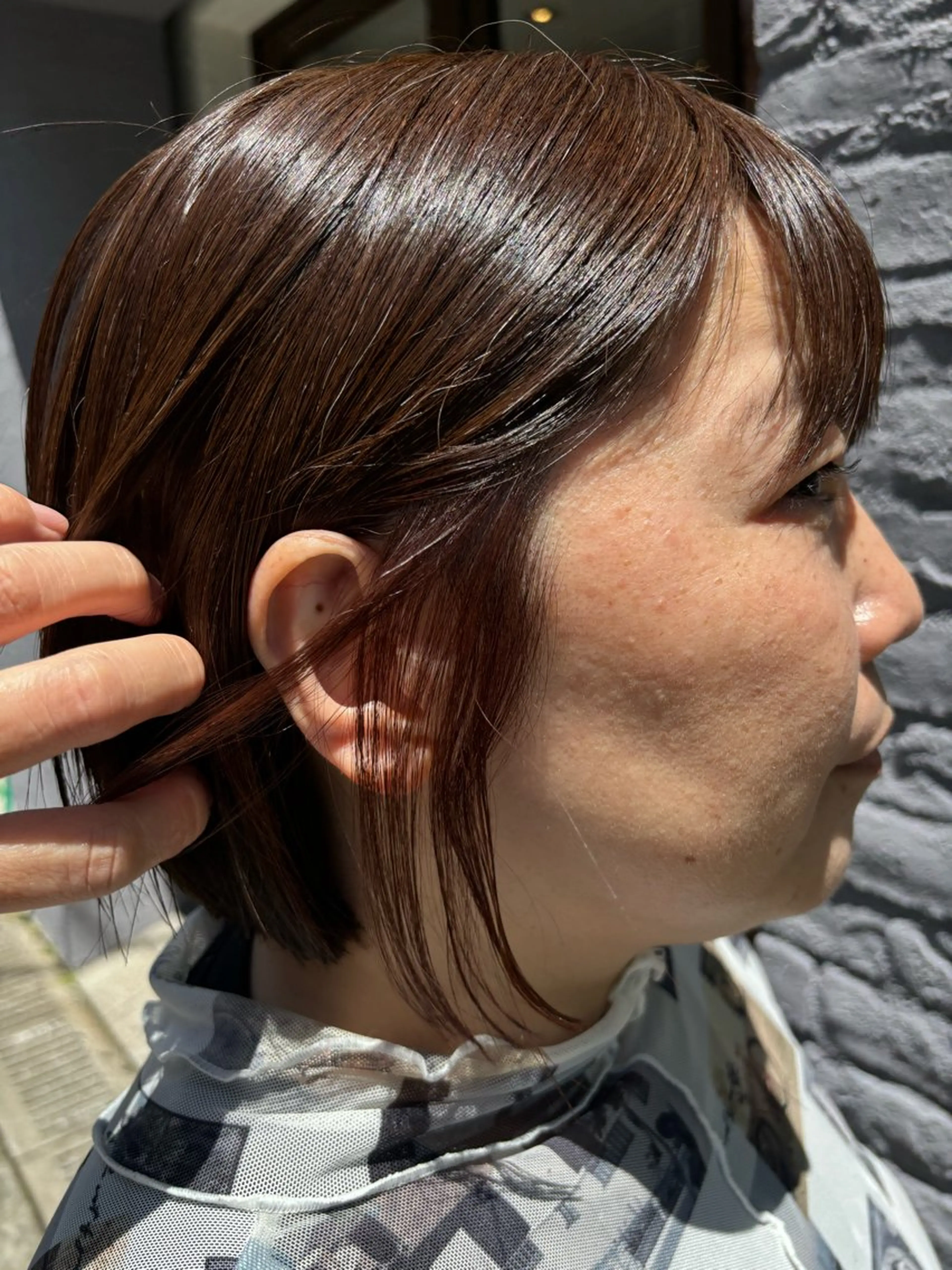 カラー ブリーチ インナーカラー ブリーチなしカラー 岩本 理沙のヘアスタイル
