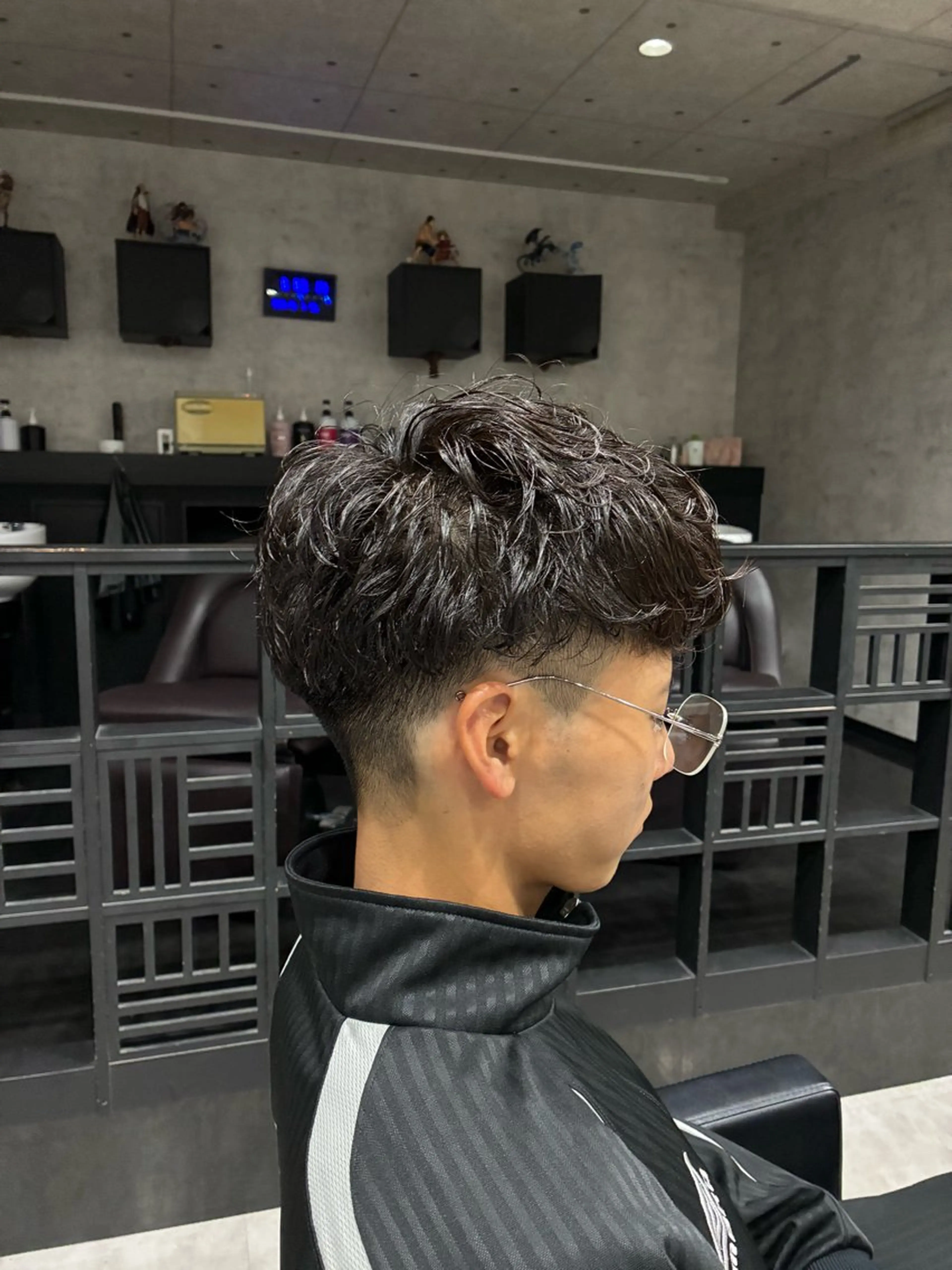 ショート パーマ メンズ カット パーマ トリートメント ヘアセット 【町田のパーマ職人】 颯太のヘアスタイル