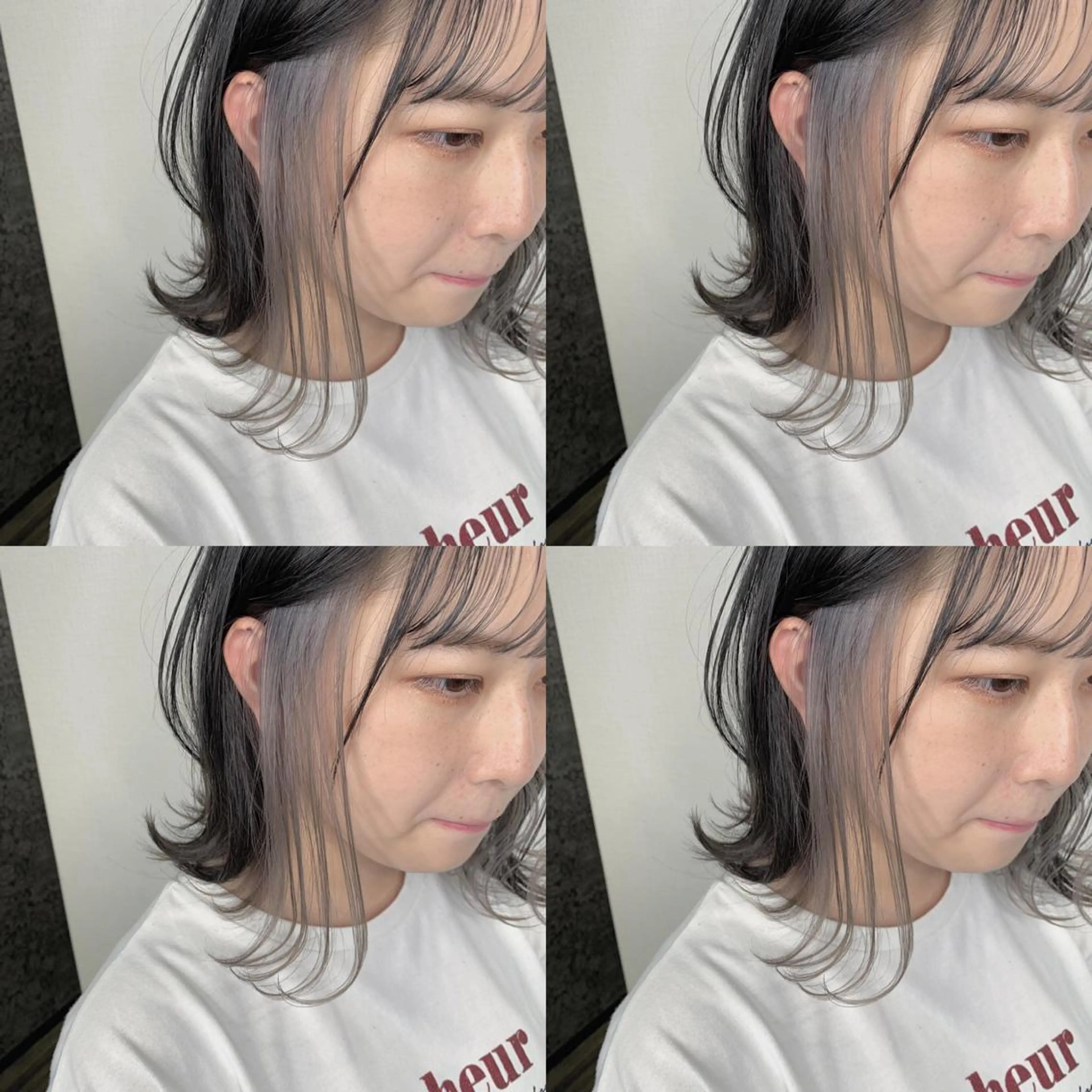 ミディアム ハイライト ヘアカラー 佐藤 香太のヘアスタイル