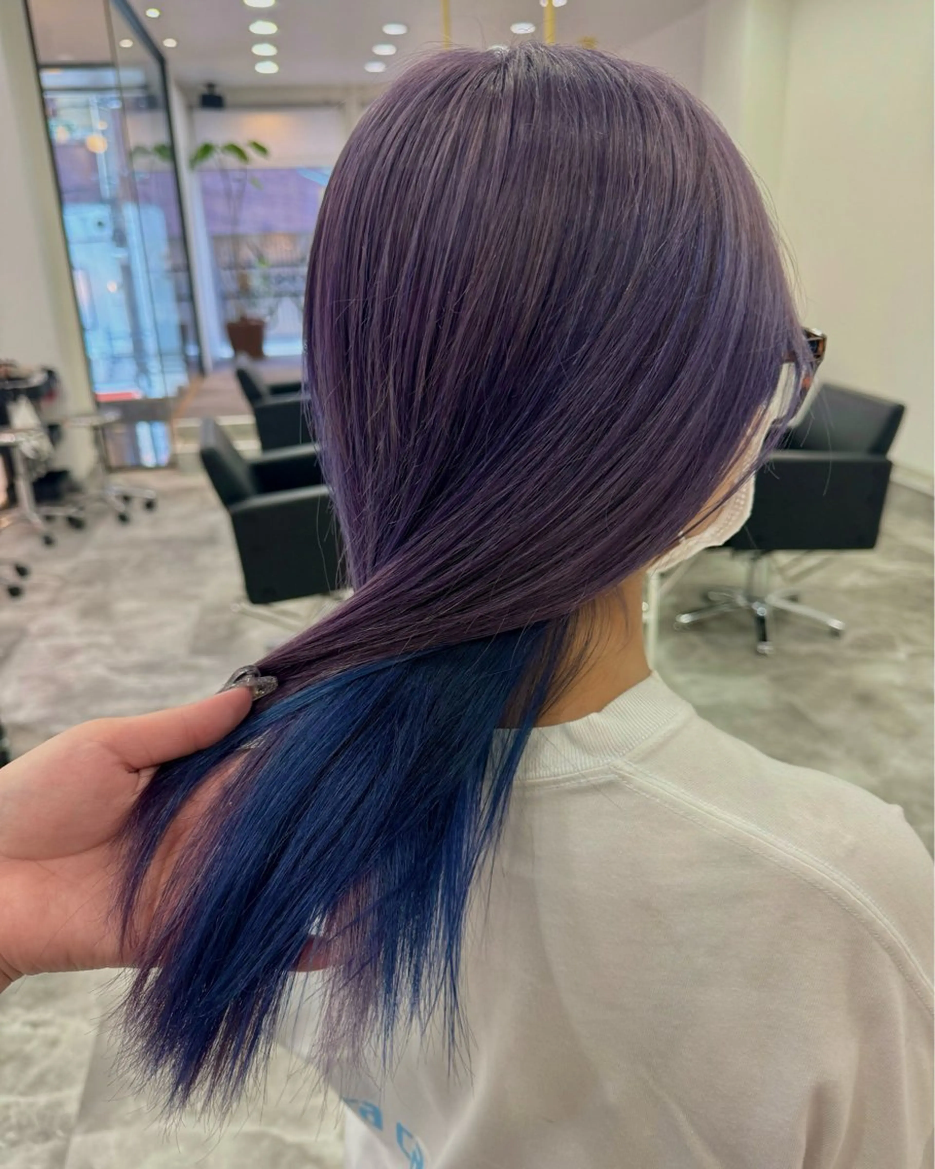 セミロング ヘアカラー デザインカラー/ ジュンナのヘアスタイル