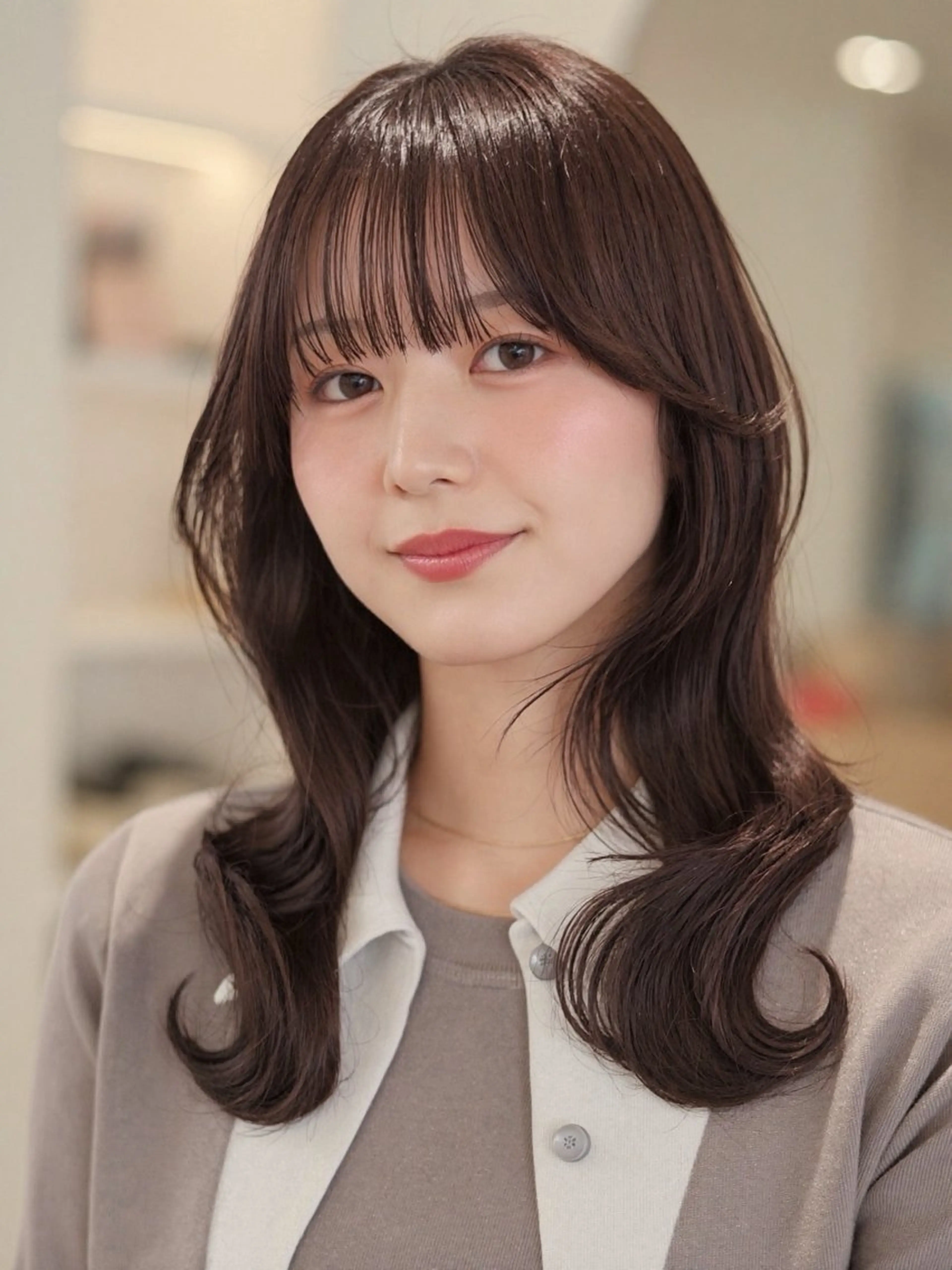 ロング カット ヘアカラー トリートメント MODEks eau 佐藤優志のヘアスタイル