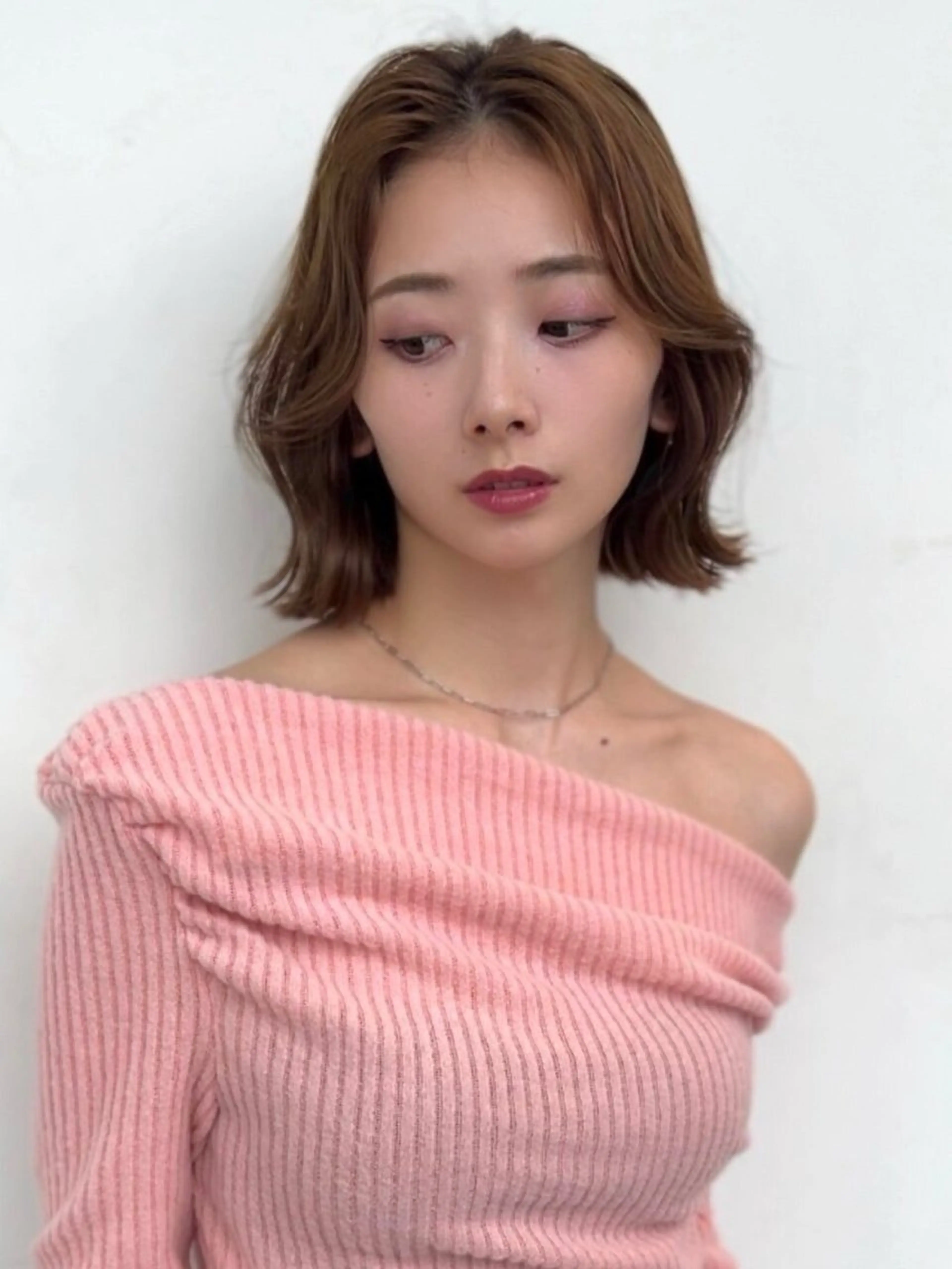 ミディアム カラー カット ヘアカラー トリートメント 髪質改善/縮毛矯正 /レイヤー/宮崎直弥のヘアスタイル
