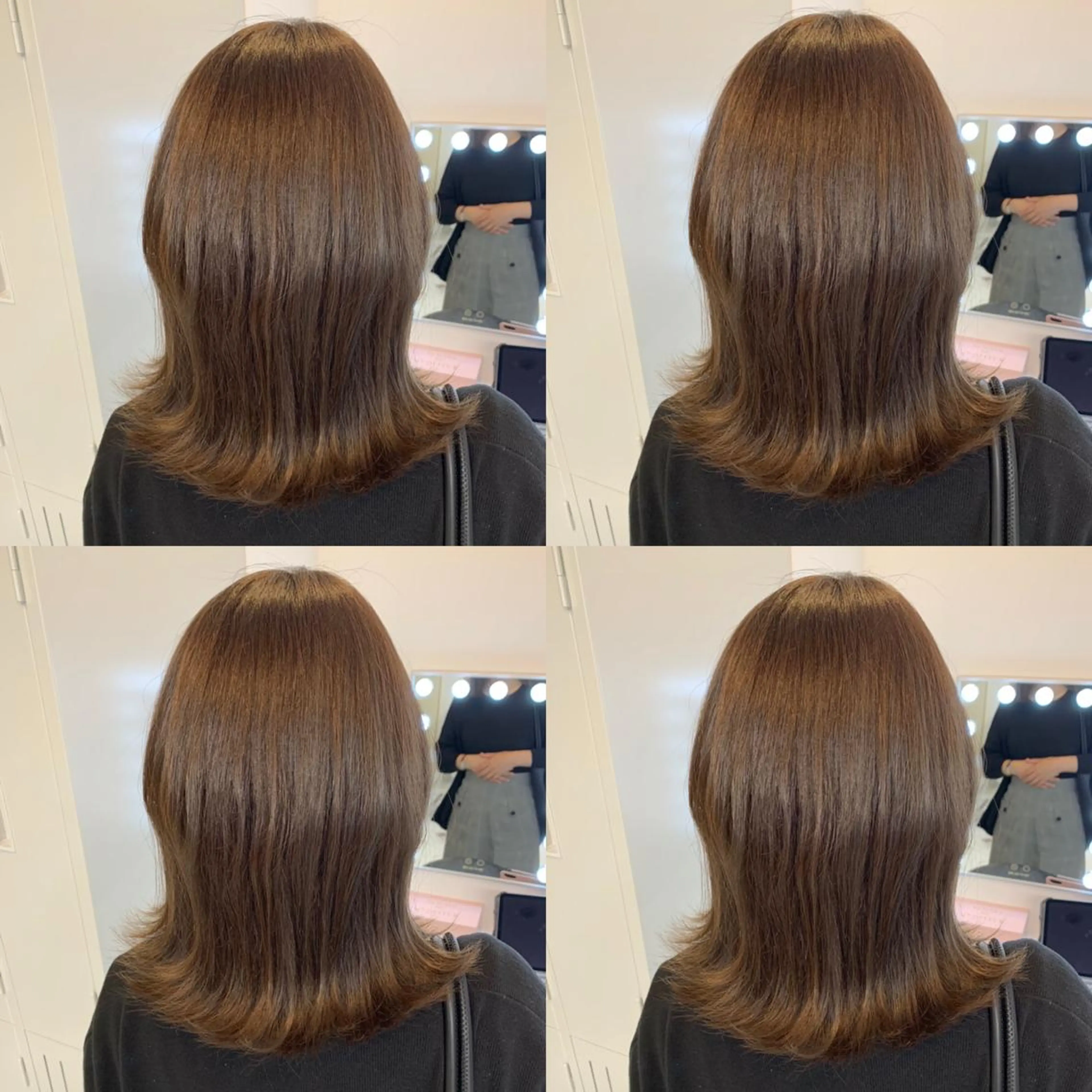 ミディアム アッシュ カット トリートメント ✨縮毛矯正✖︎顔周り レイヤー✨ナカムラのヘアスタイル