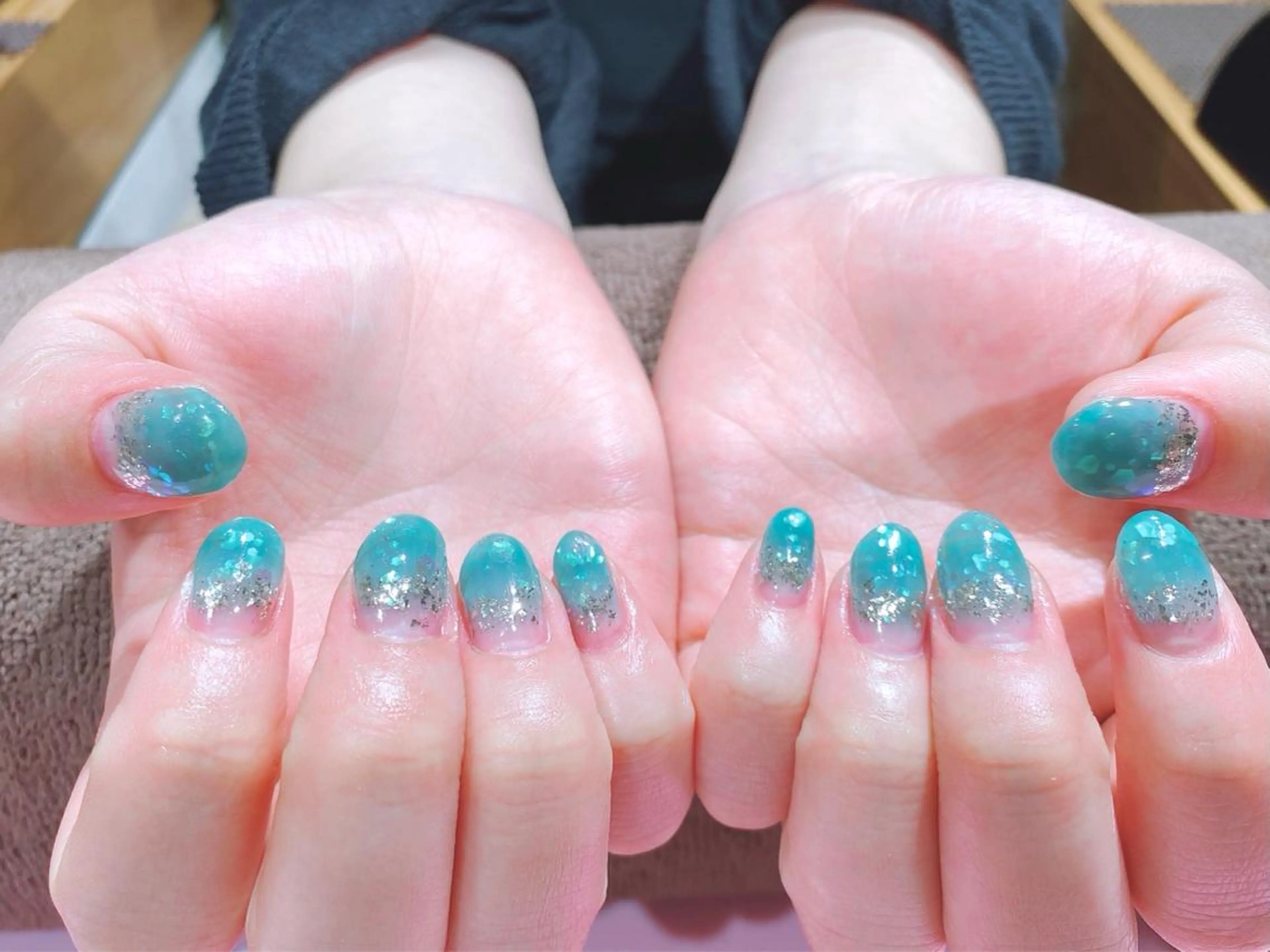 ネイル オーロラネイル VIST☆ ｍａｍｉのネイルデザイン