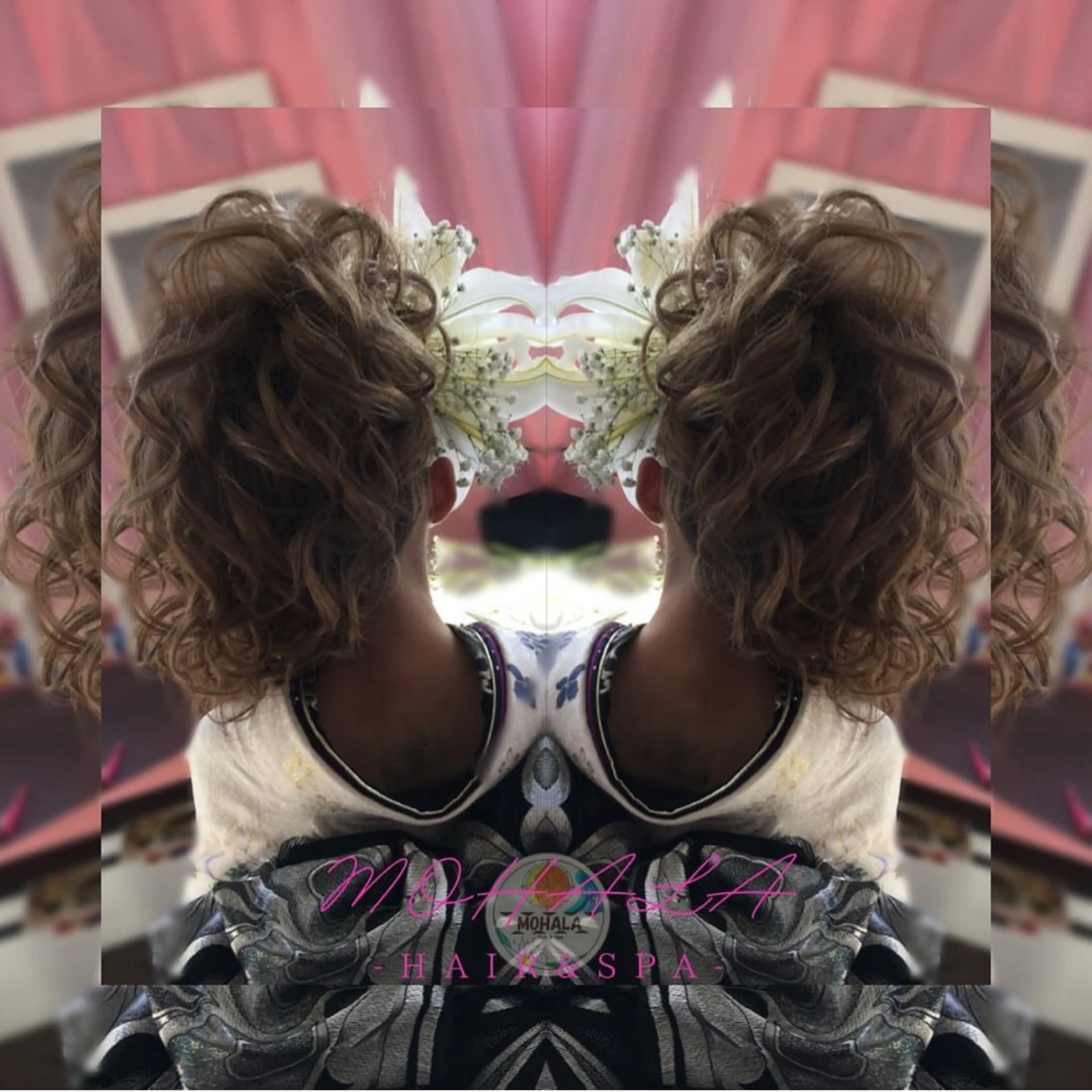 セミロング ヘアアレンジ 成人式 Yamauchi natsumiのヘアスタイル