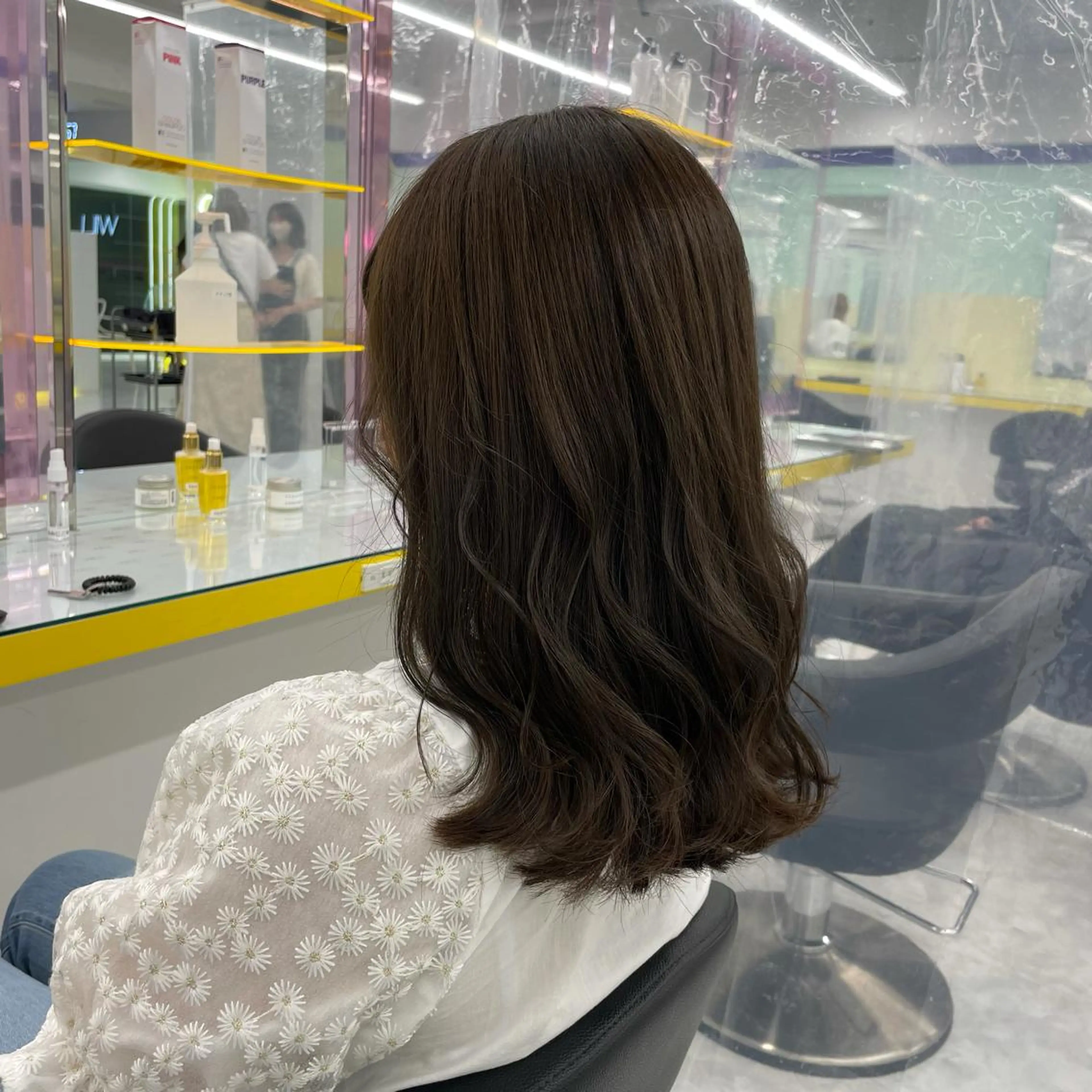 セミロング カラー ヘアアレンジ カット ヘアカラー トリートメント ヘアセット 【透明感×レイヤー】 🍃RIKU🍃のヘアスタイル