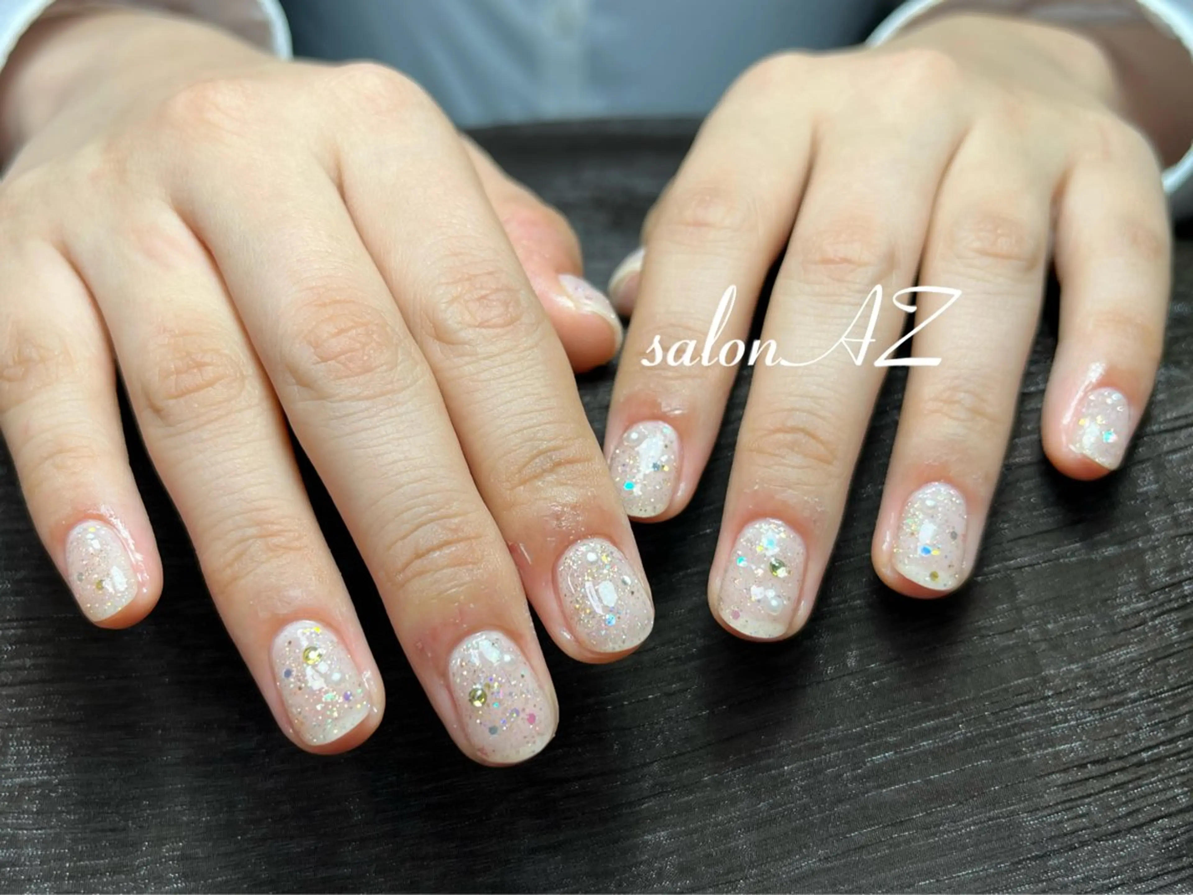 ネイル 長さ出し フットネイル フレンチネイル マグネットネイル ニュアンスネイル ハンドネイル salon AZのネイルデザイン