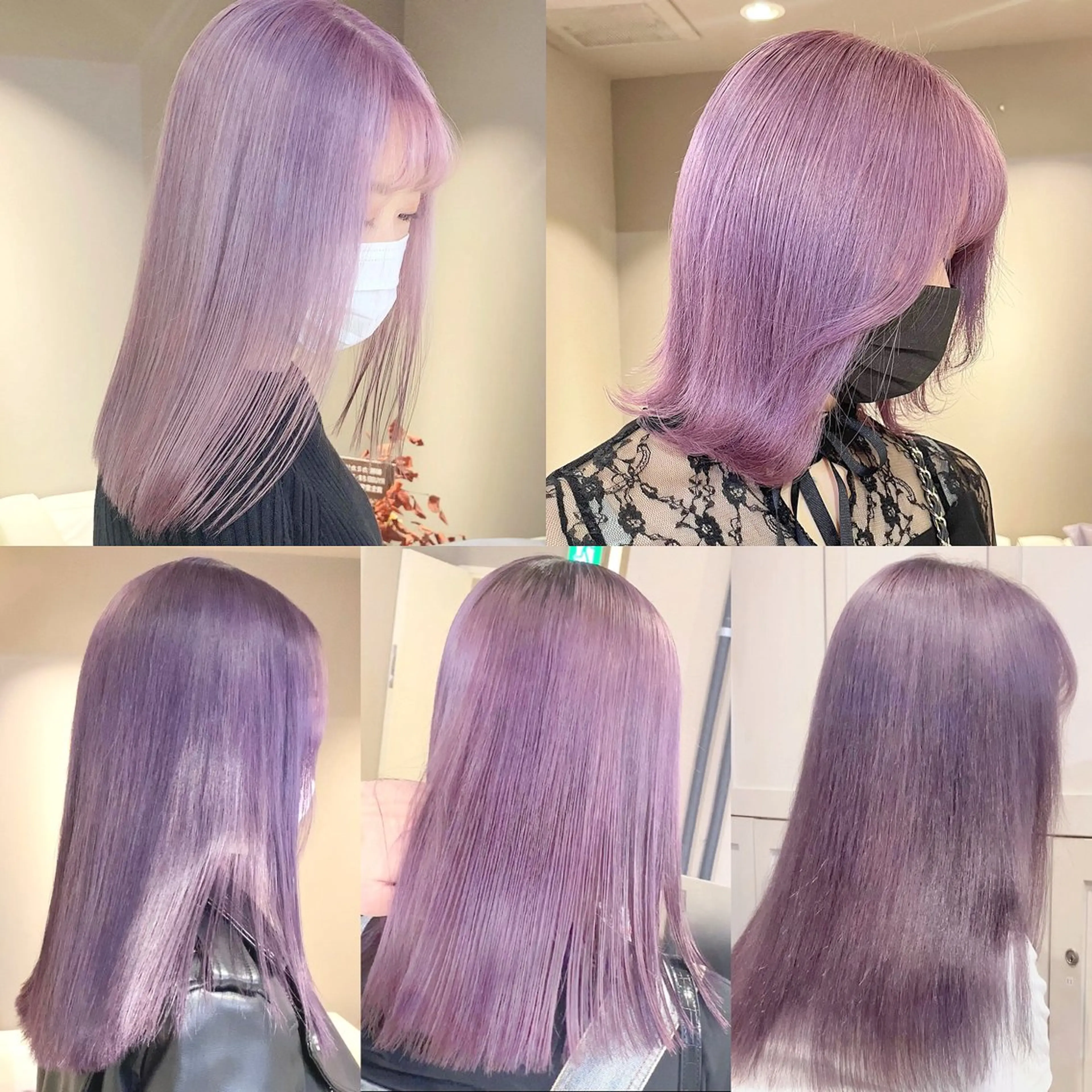 セミロング カラー ヘアアレンジ カット ヘアカラー トリートメント ハイトーン、暗髪特化 ♡shoka♡のヘアスタイル