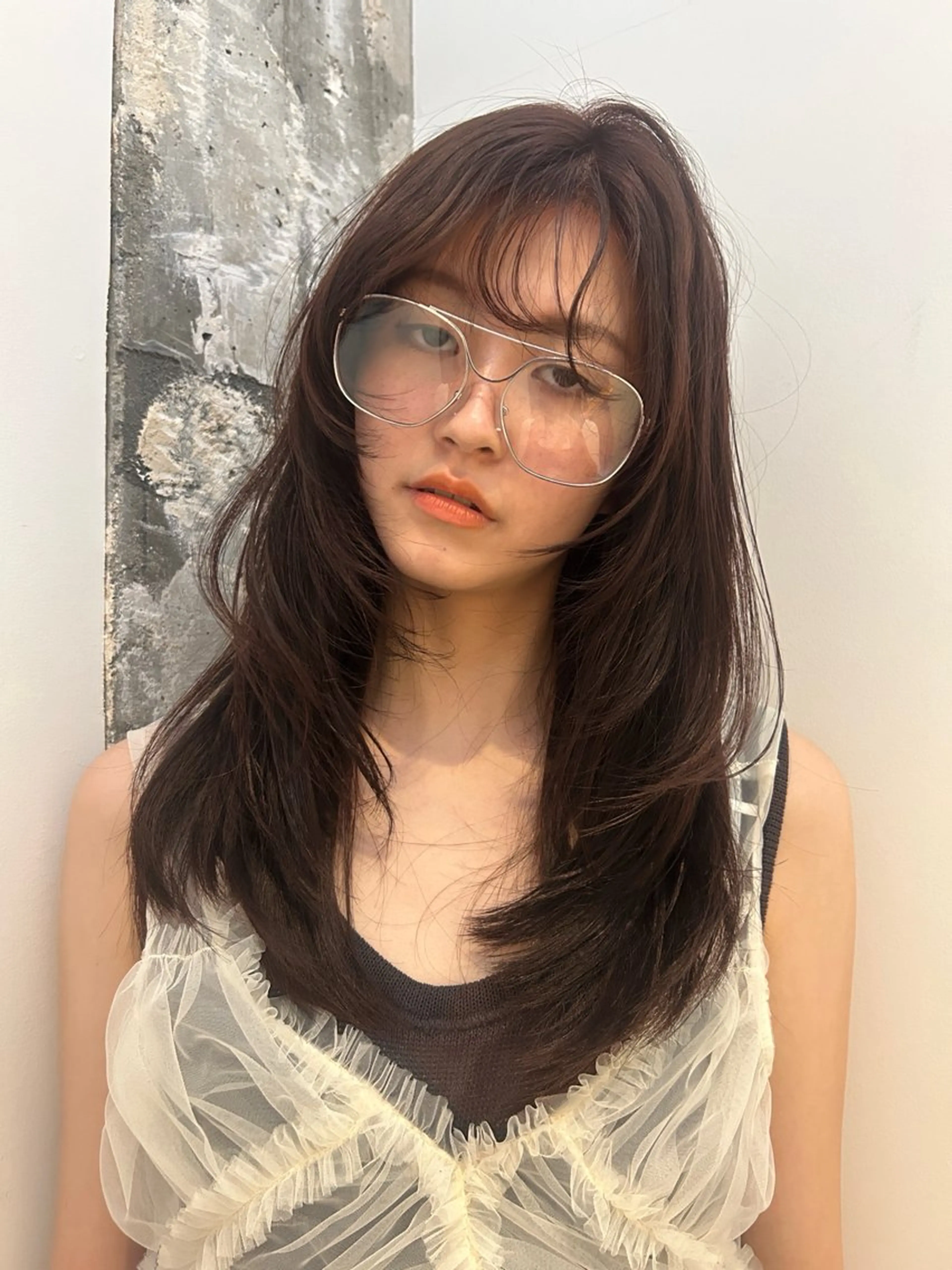 ロング レイヤーカット/ 透明感カラーmikuのヘアスタイル