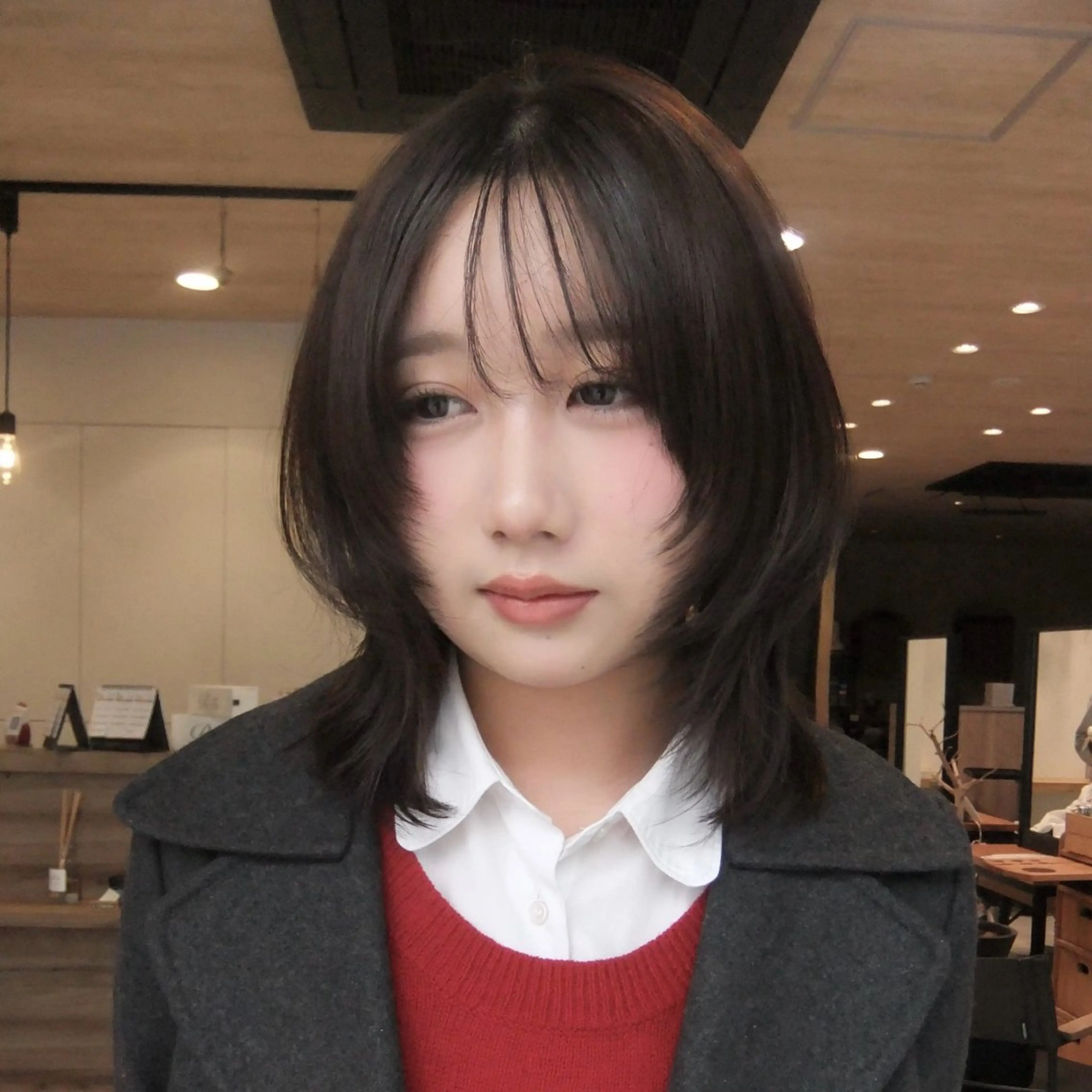 ミディアム カット レイヤー/似合わせ/ yuan⟡.·のヘアスタイル